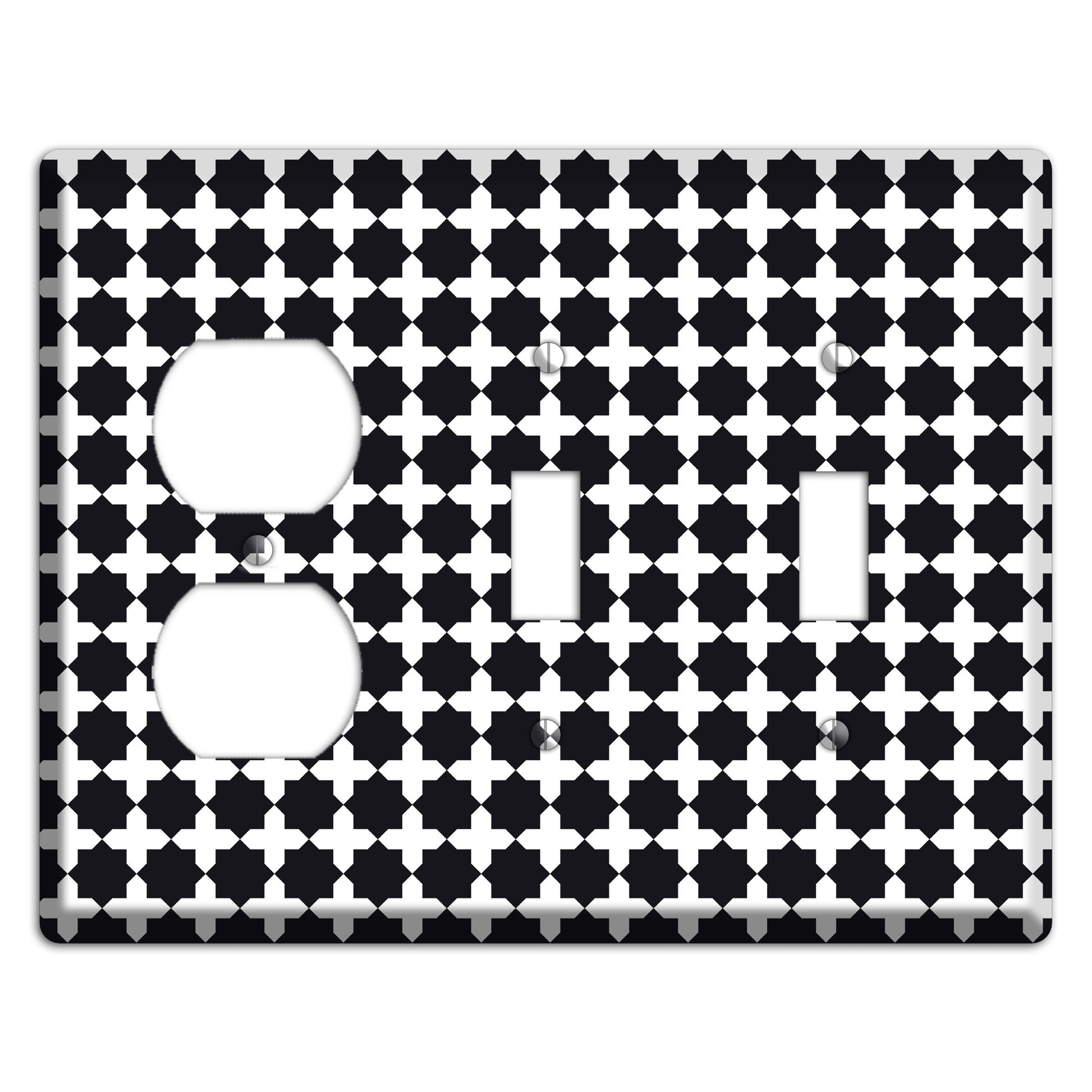 Moroccan 4 Duplex / 2 Toggle Wallplate