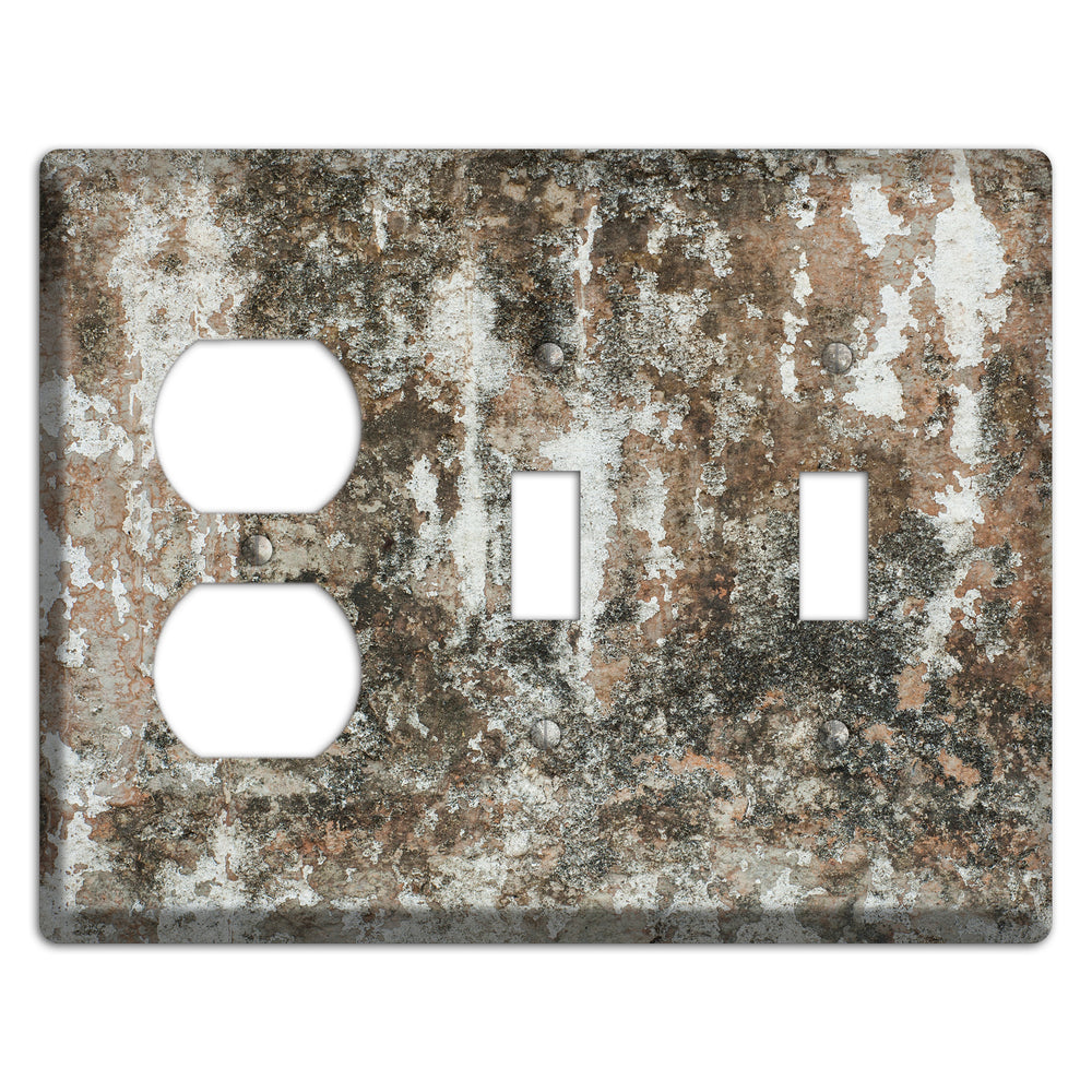 Old Concrete 10 Duplex / 2 Toggle Wallplate