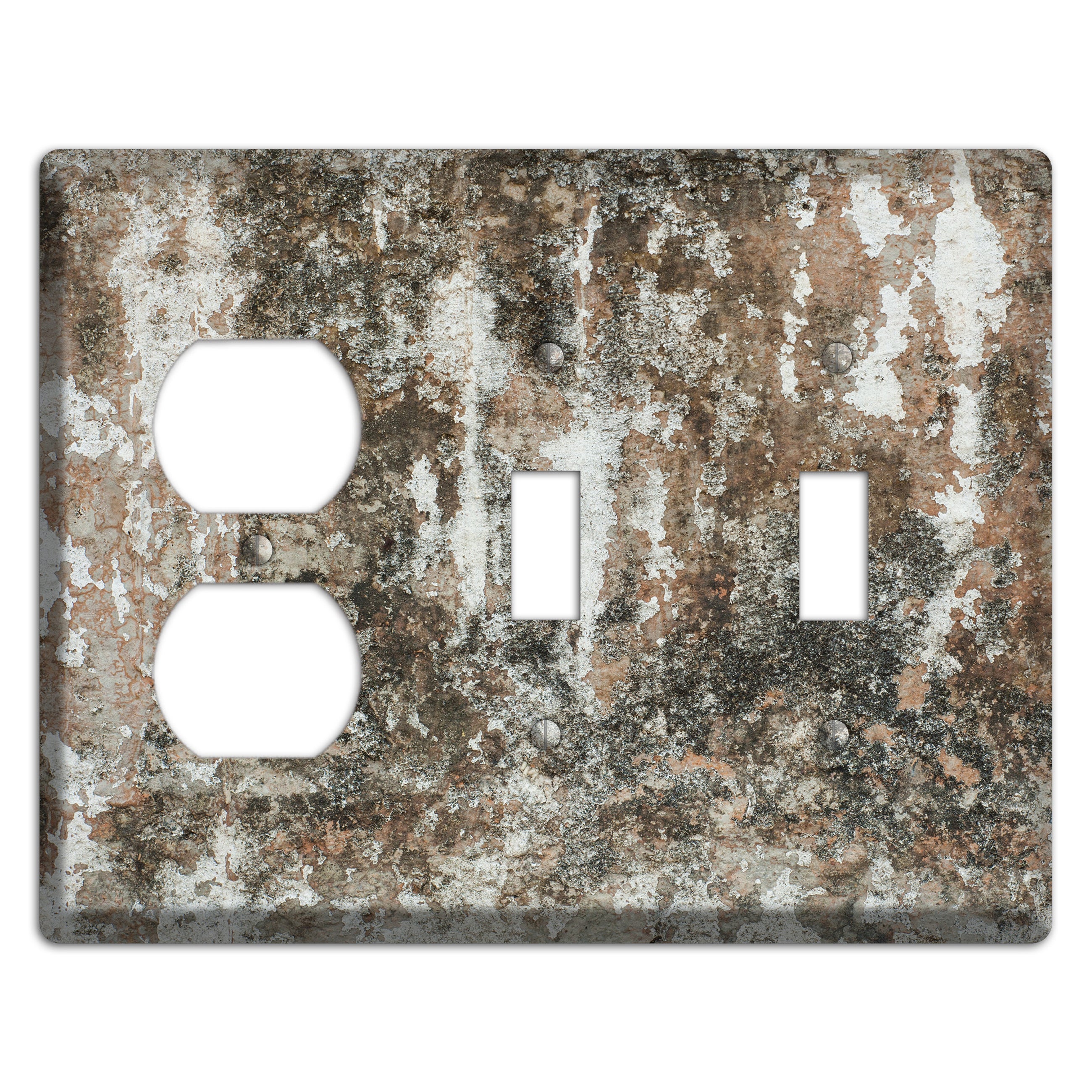 Old Concrete 10 Duplex / 2 Toggle Wallplate