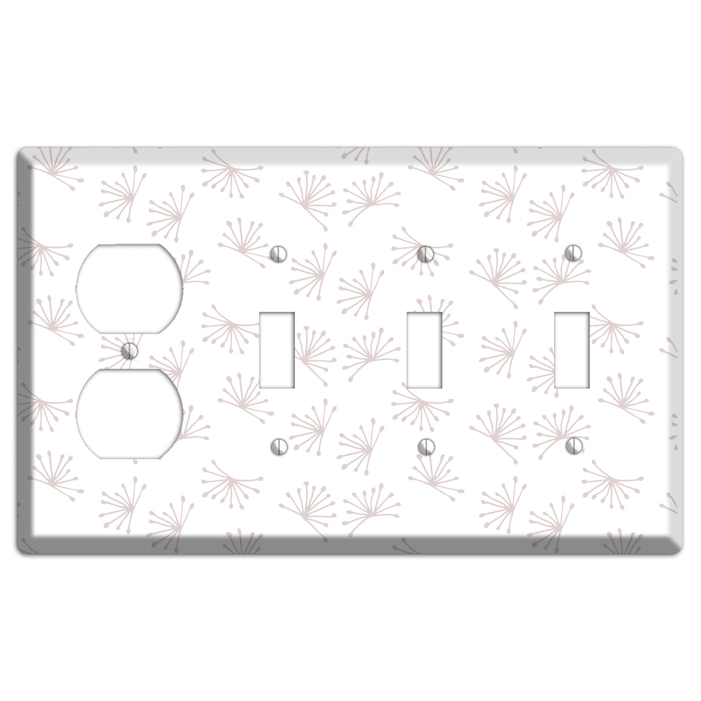 Abstract 2 Duplex / 3 Toggle Wallplate