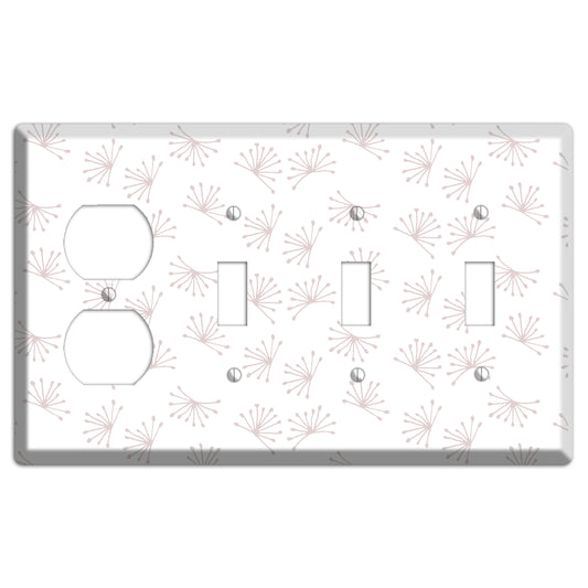 Abstract 2 Duplex / 3 Toggle Wallplate