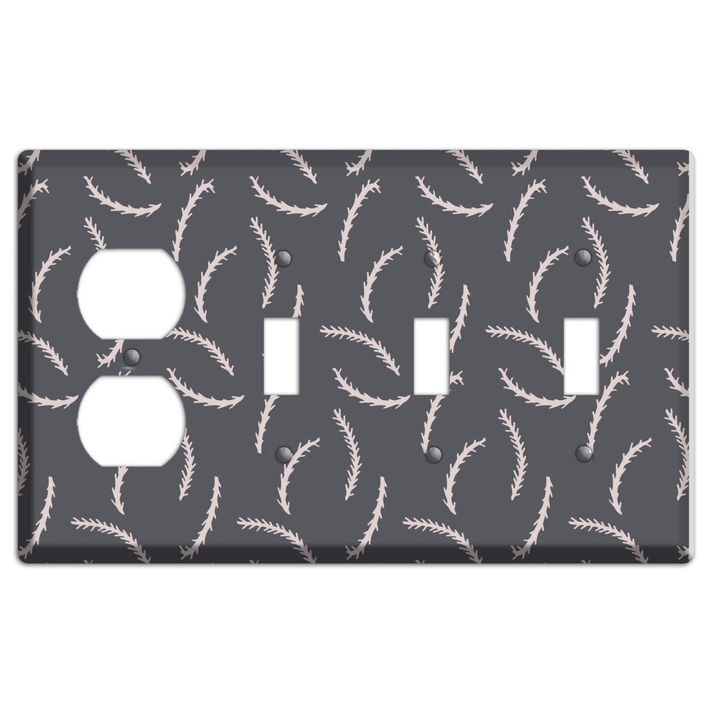 Abstract 23 Duplex / 3 Toggle Wallplate