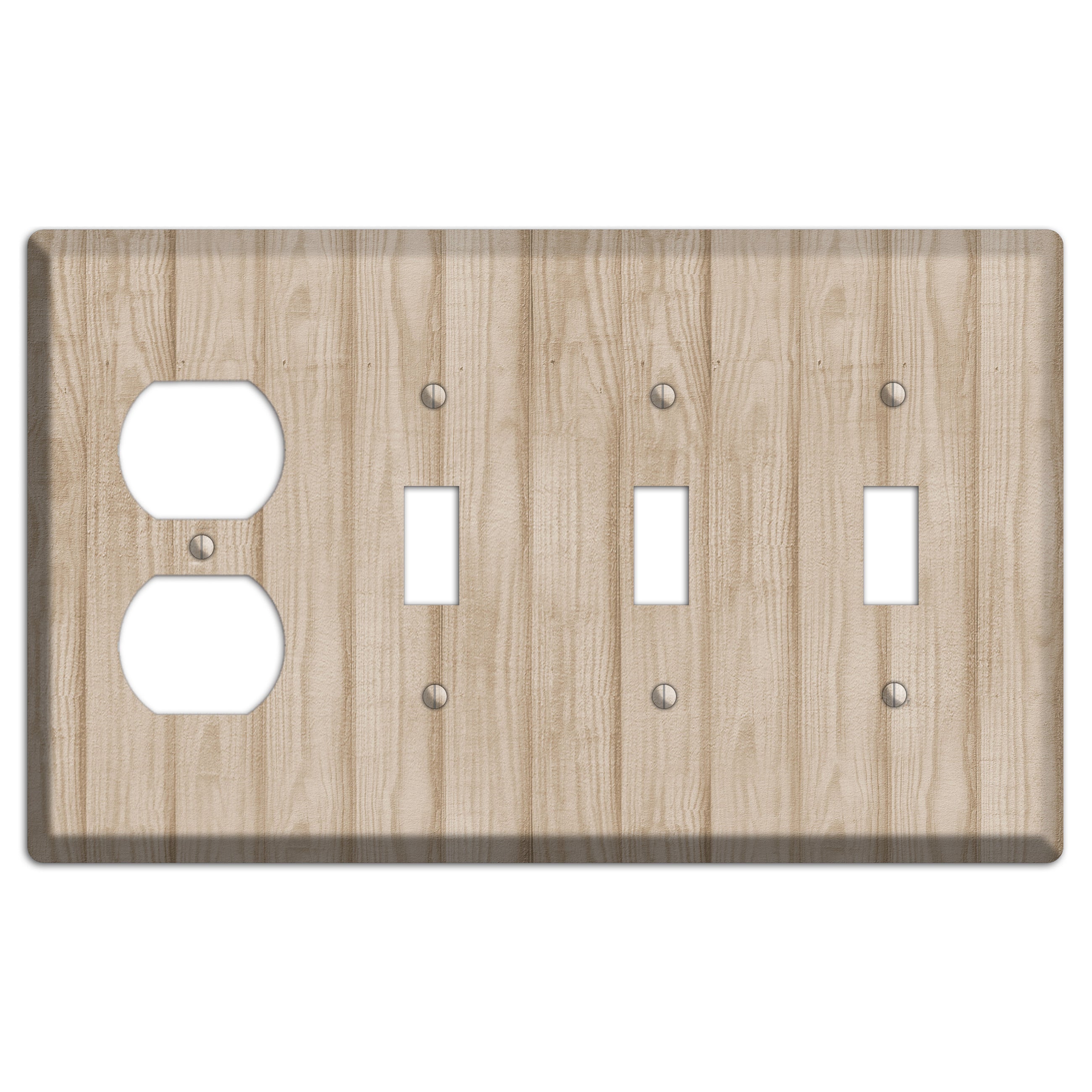 Indian Khaki Neutral Texture Duplex / 3 Toggle Wallplate