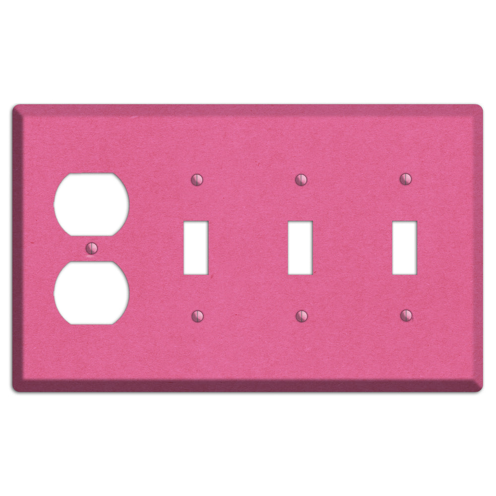 Cabaret Kraft Duplex / 3 Toggle Wallplate