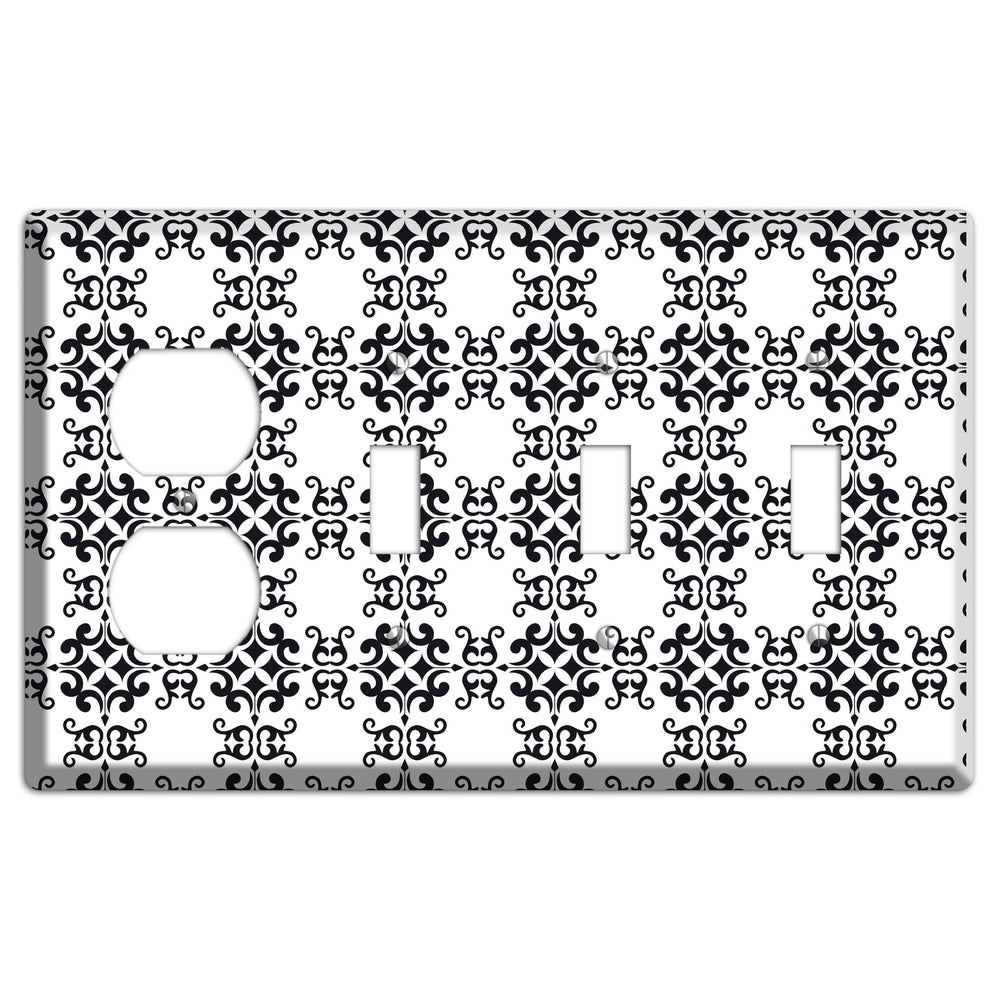 Moroccan 5 Duplex / 3 Toggle Wallplate