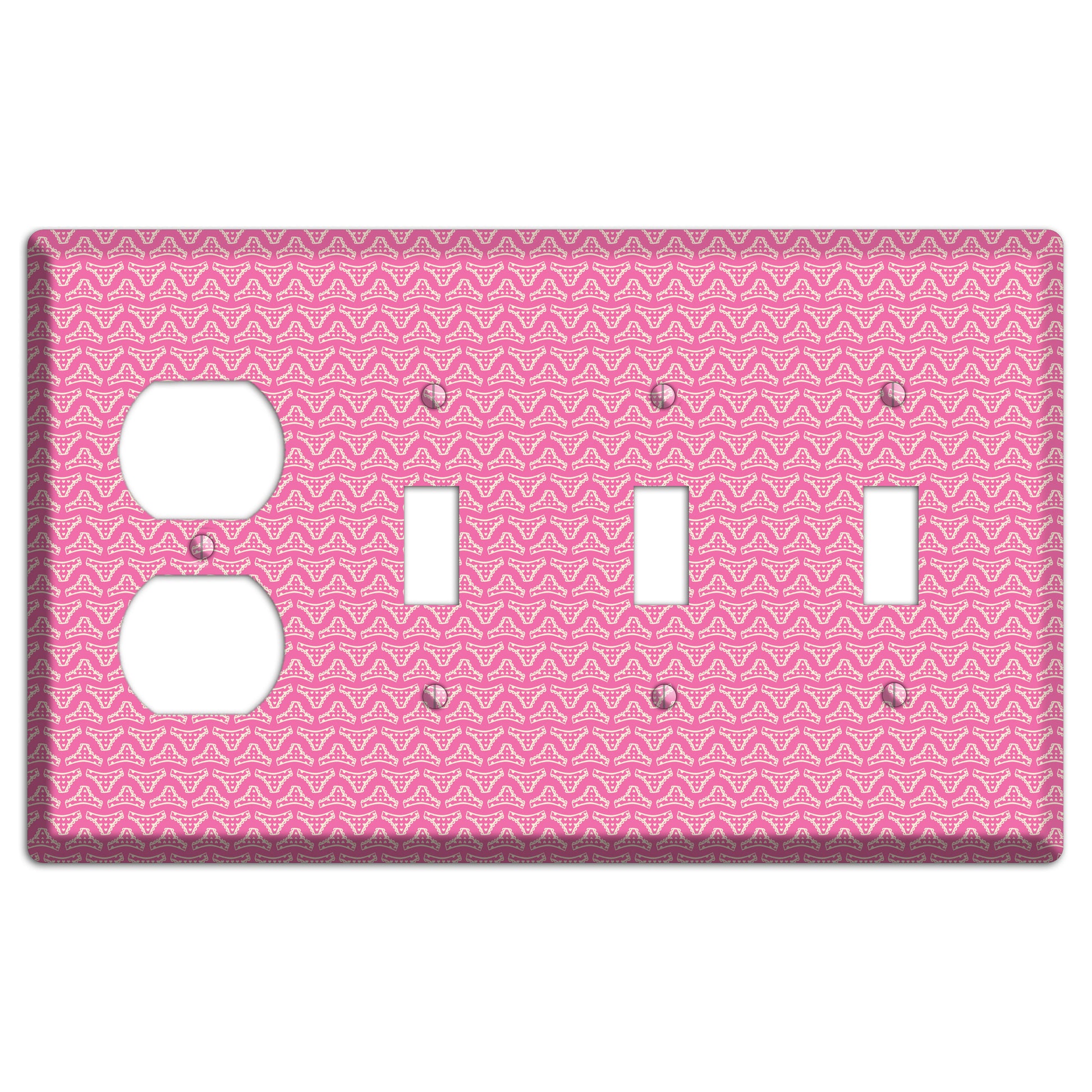Pink Bikinis Duplex / 3 Toggle Wallplate