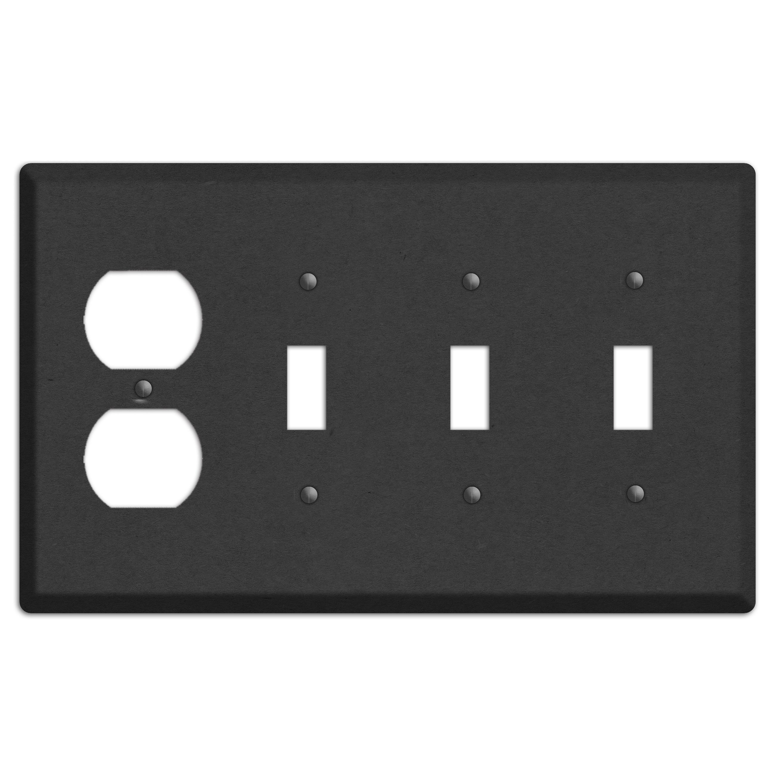 Gondola Kraft Duplex / 3 Toggle Wallplate