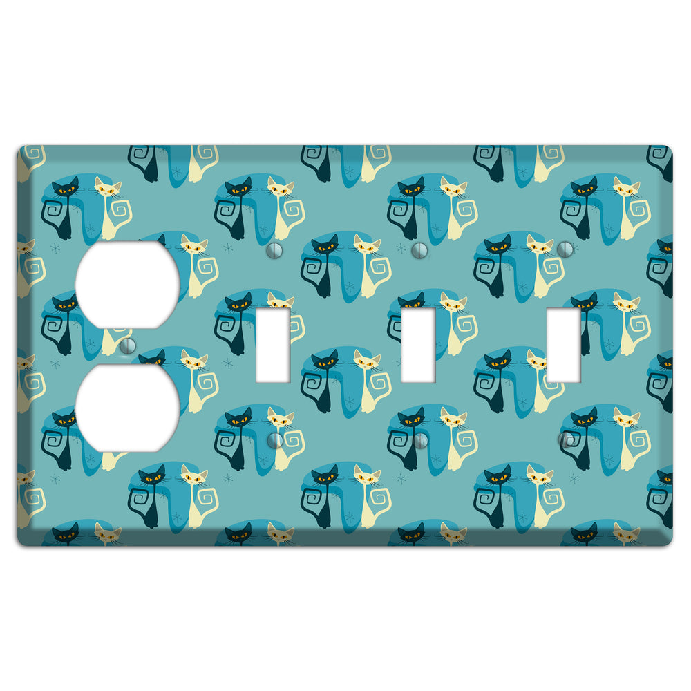 Adoable Kitties Duplex / 3 Toggle Wallplate