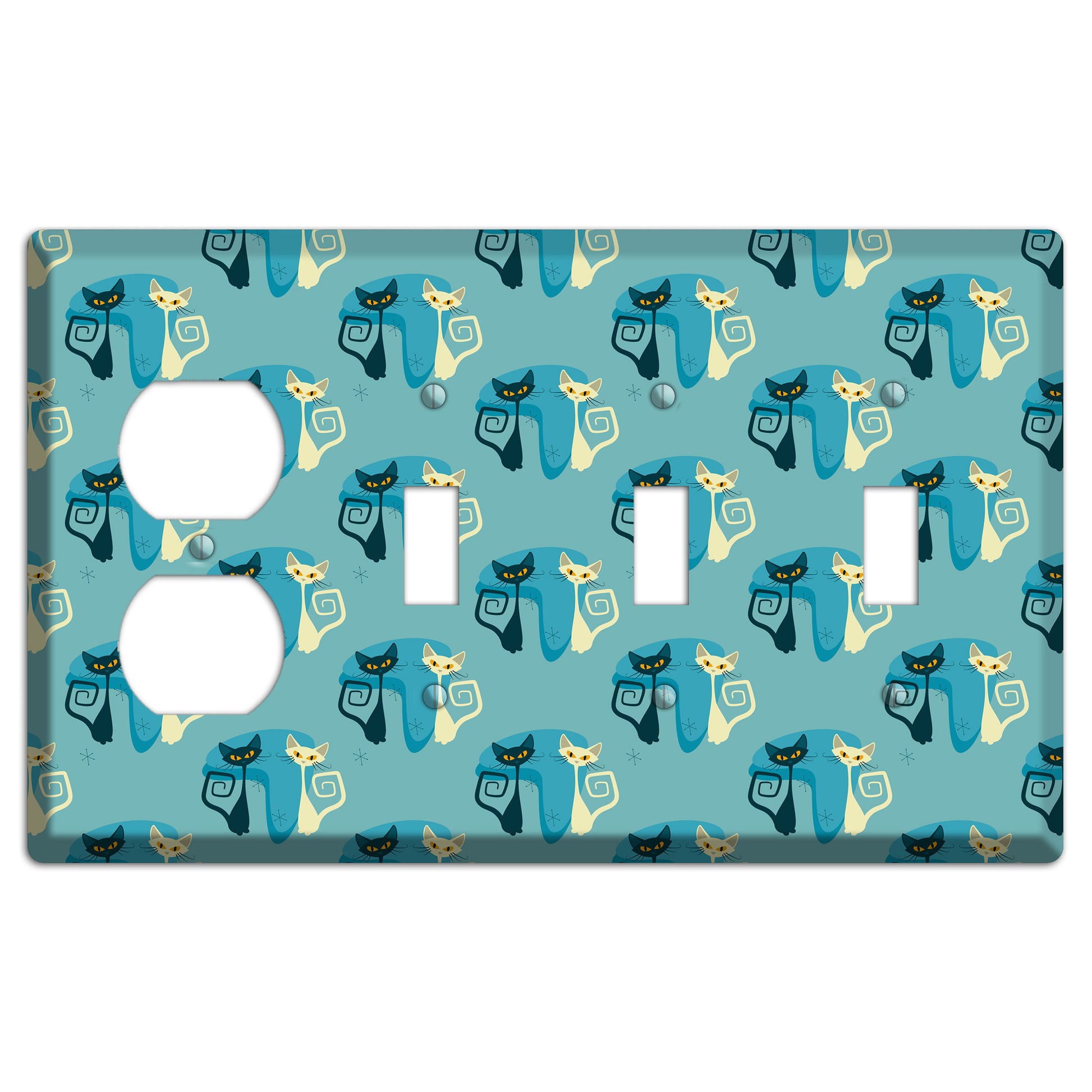 Adorable Kitties Duplex / 3 Toggle Wallplate