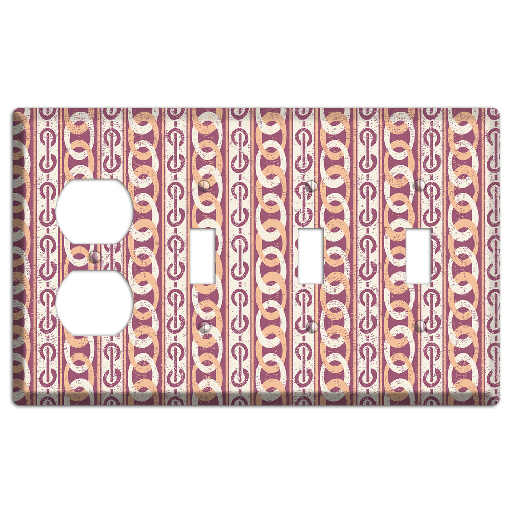 Peach Ice Cream Duplex / 3 Toggle Wallplate