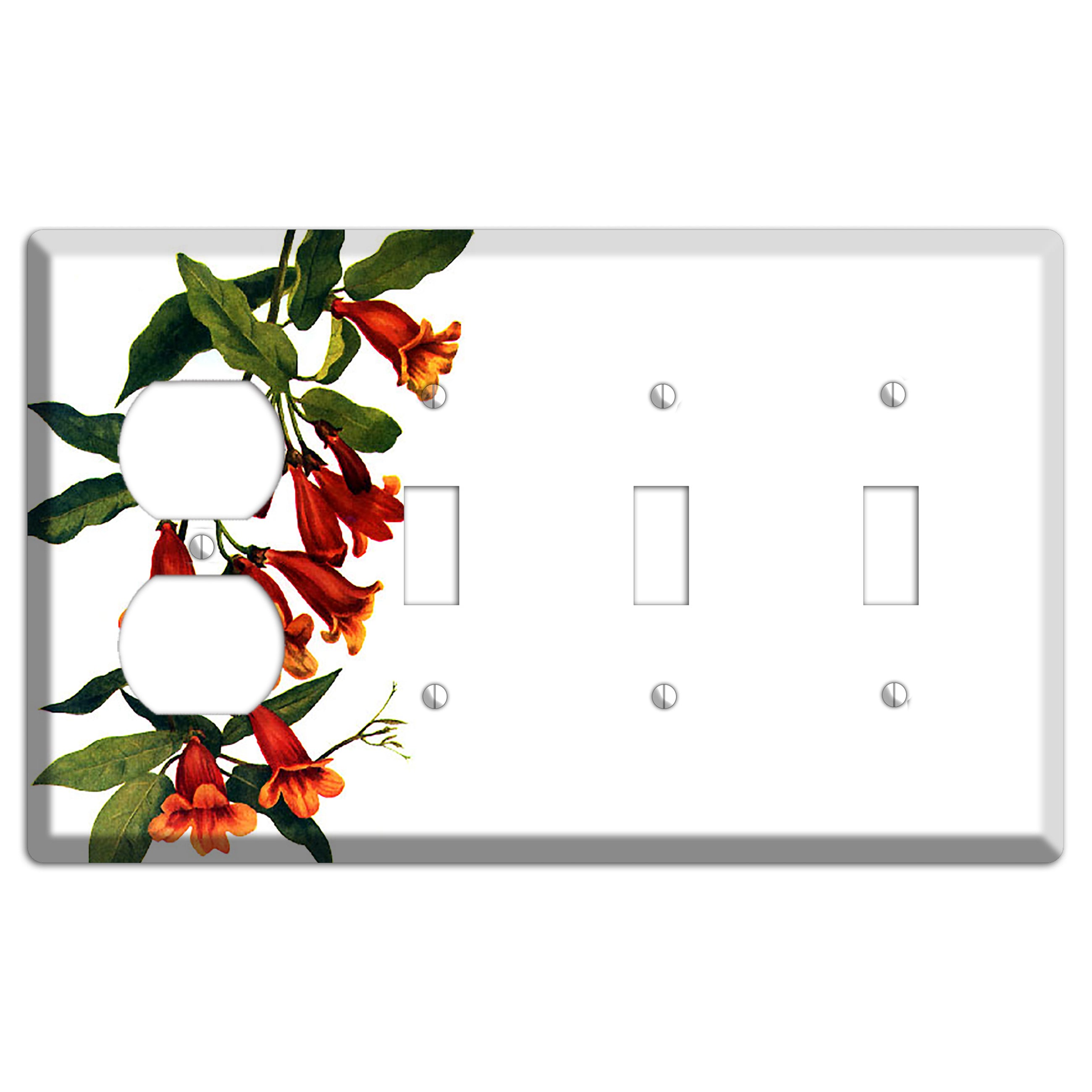 Bigonia Capreolata Duplex / 3 Toggle Wallplate