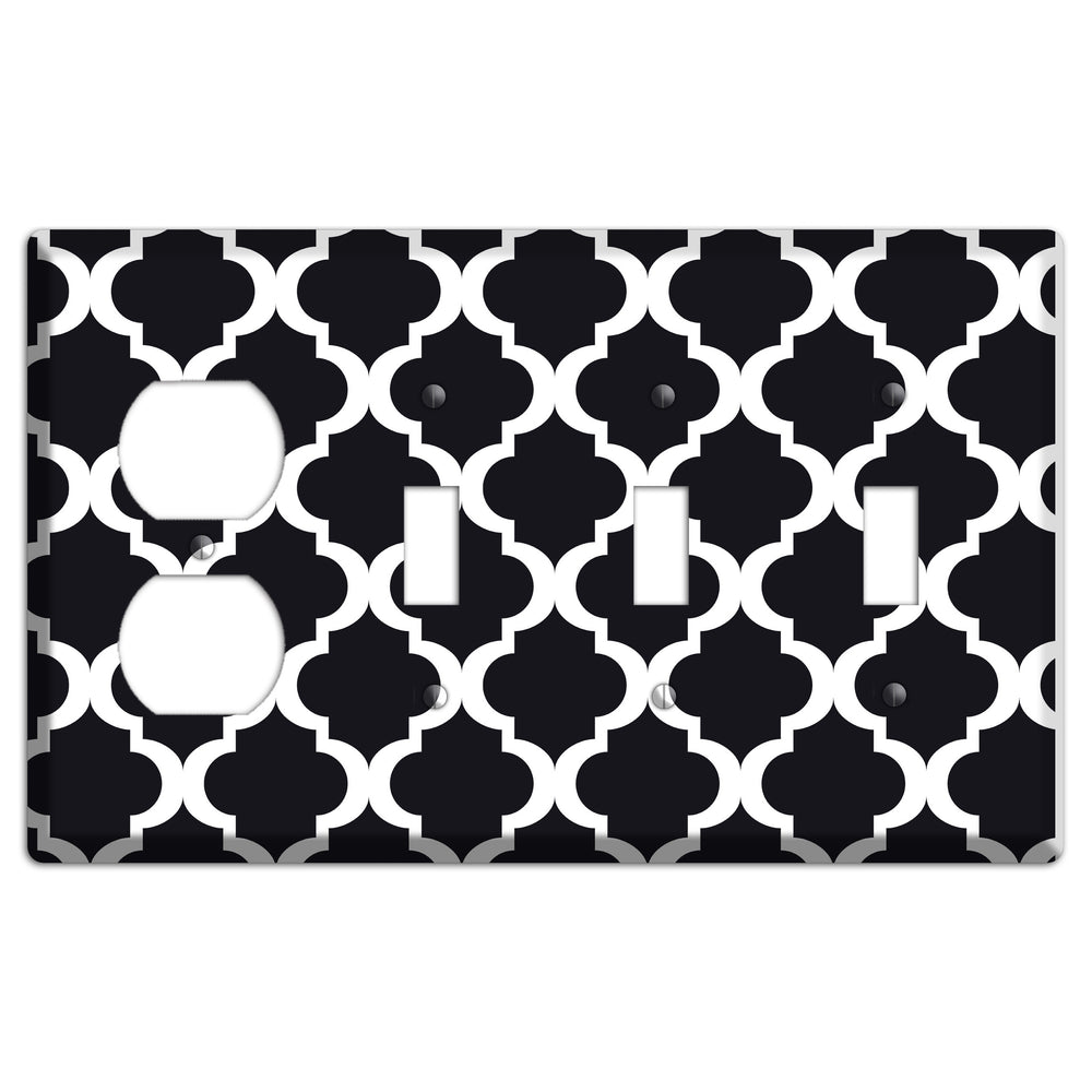 Moroccan 3 Duplex / 3 Toggle Wallplate