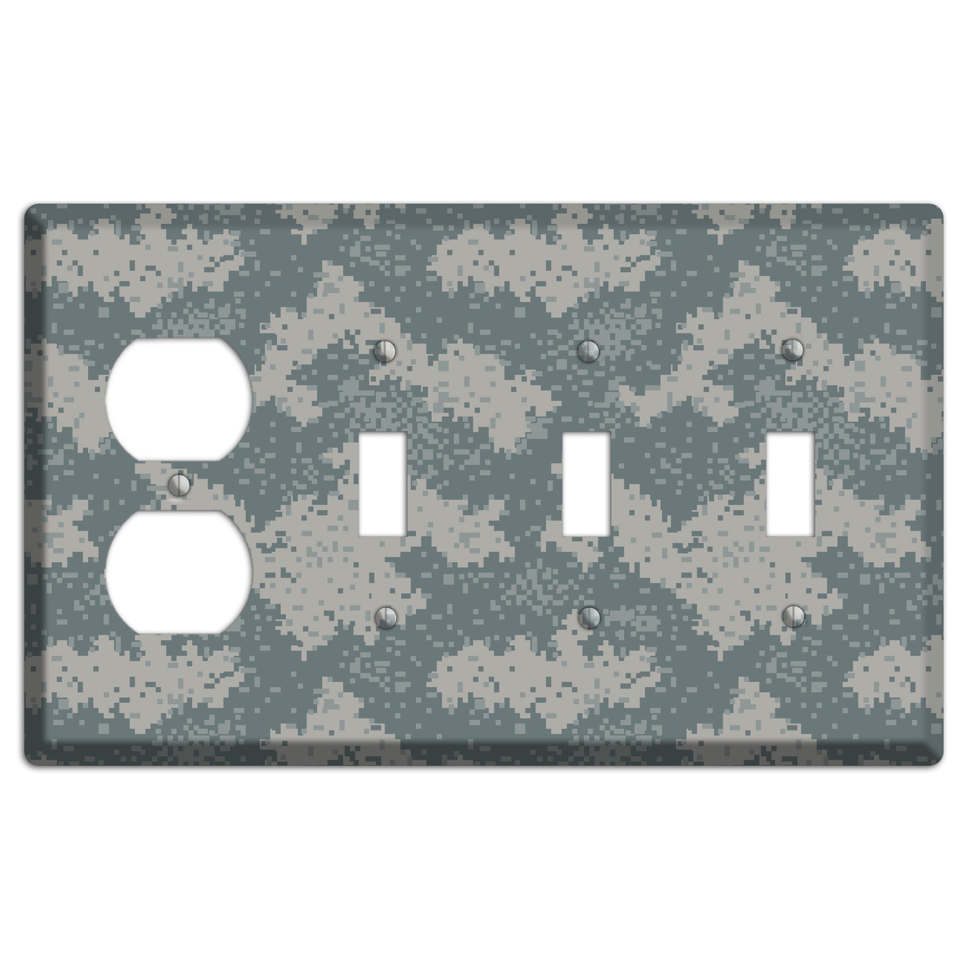 UCP 2004 Camo Duplex / 3 Toggle Wallplate