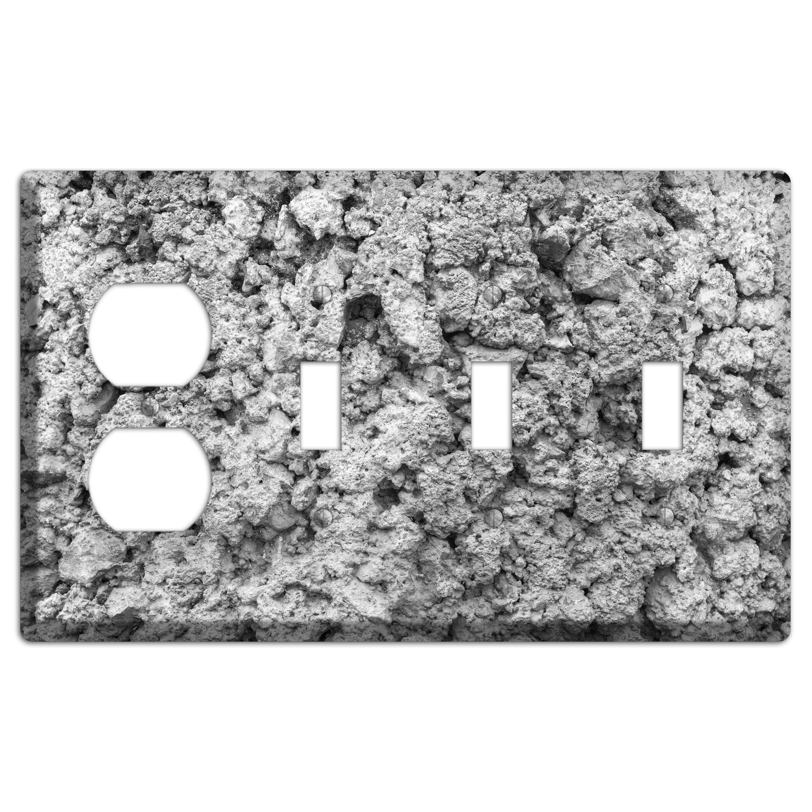 Plaster 9 Duplex / 3 Toggle Wallplate