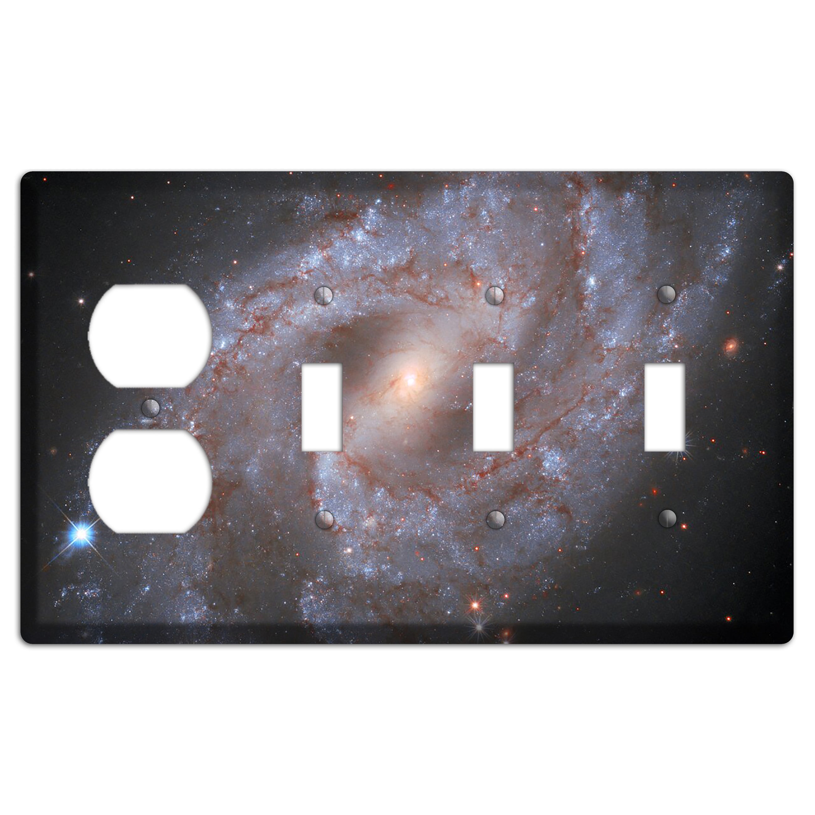 Galaxy NGC 2525 Duplex / 3 Toggle Wallplate