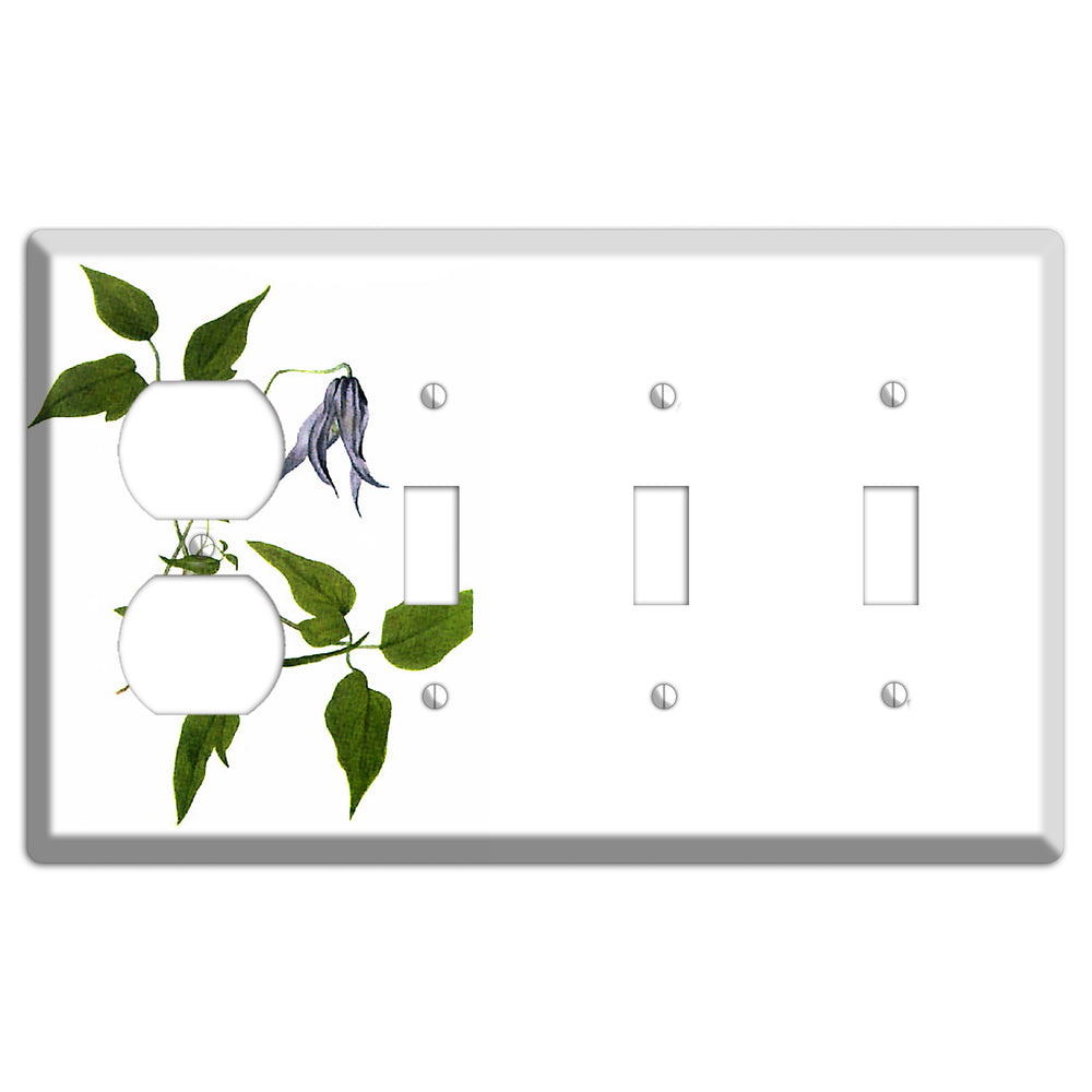 Clematis Columbiana Duplex / 3 Toggle Wallplate