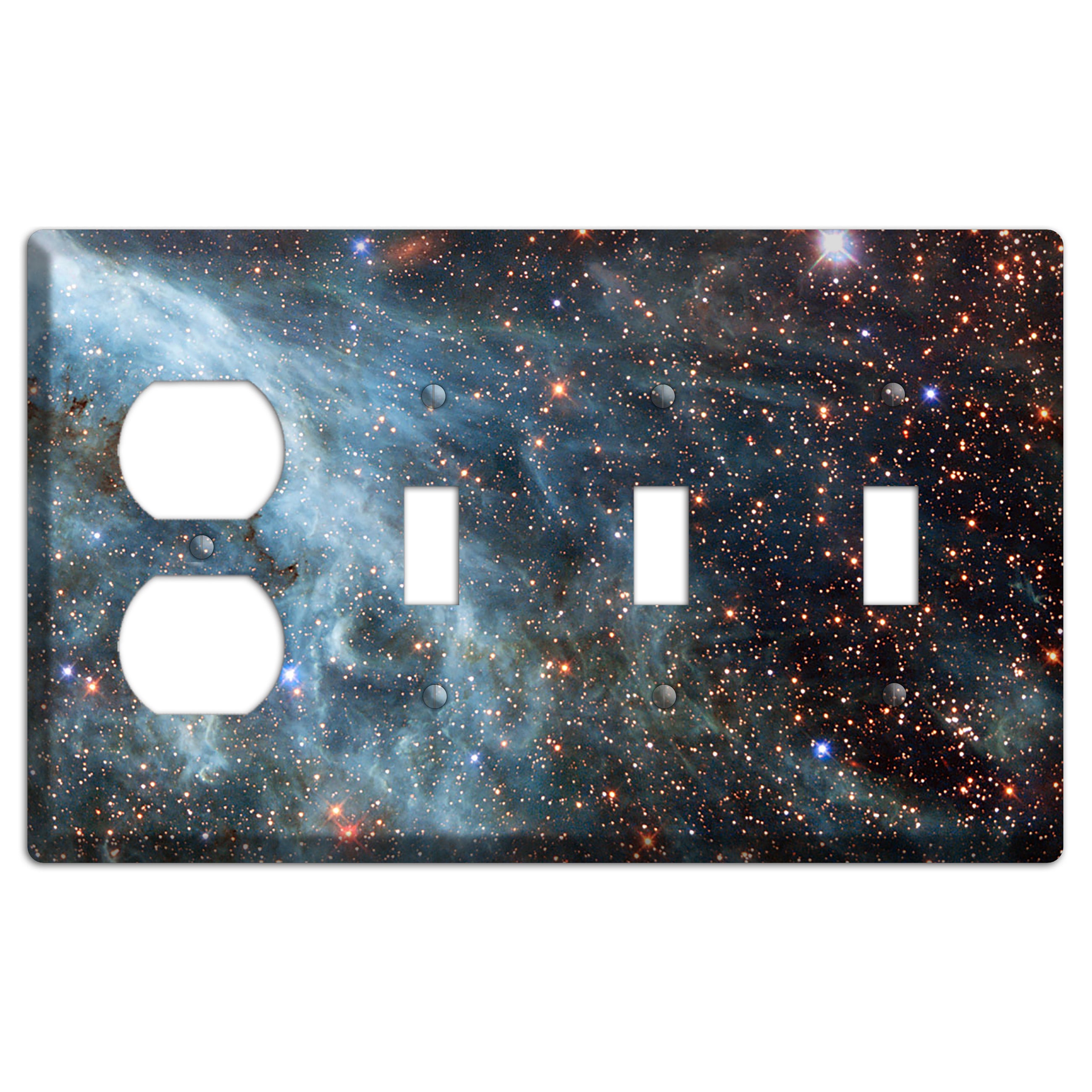 Magellanic Cloud Duplex / 3 Toggle Wallplate