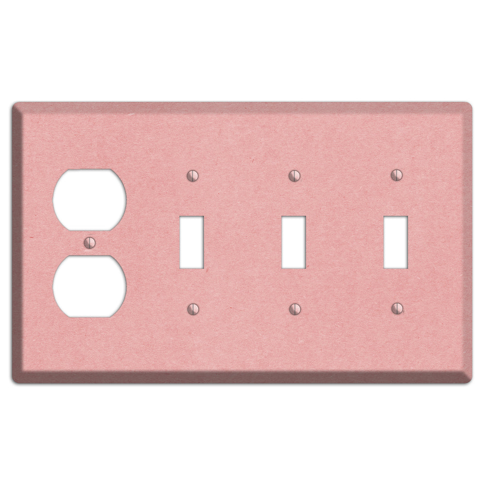 Zinnwaldite Kraft Duplex / 3 Toggle Wallplate