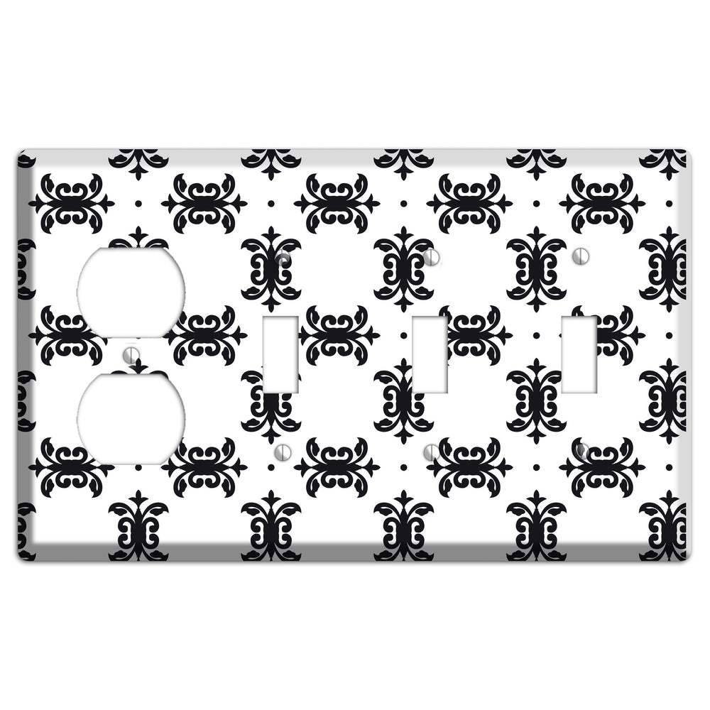 Moroccan 6 Duplex / 3 Toggle Wallplate