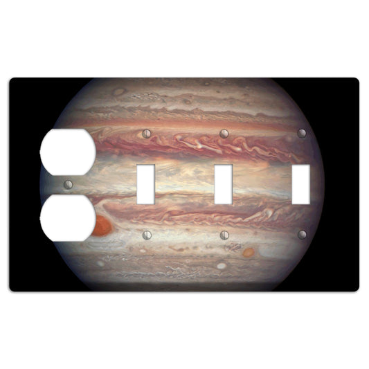 Jupiter's Duplex / 3 Toggle Wallplate