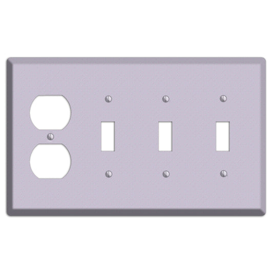 Lavende with Tiny Dots Duplex / 3 Toggle Wallplate