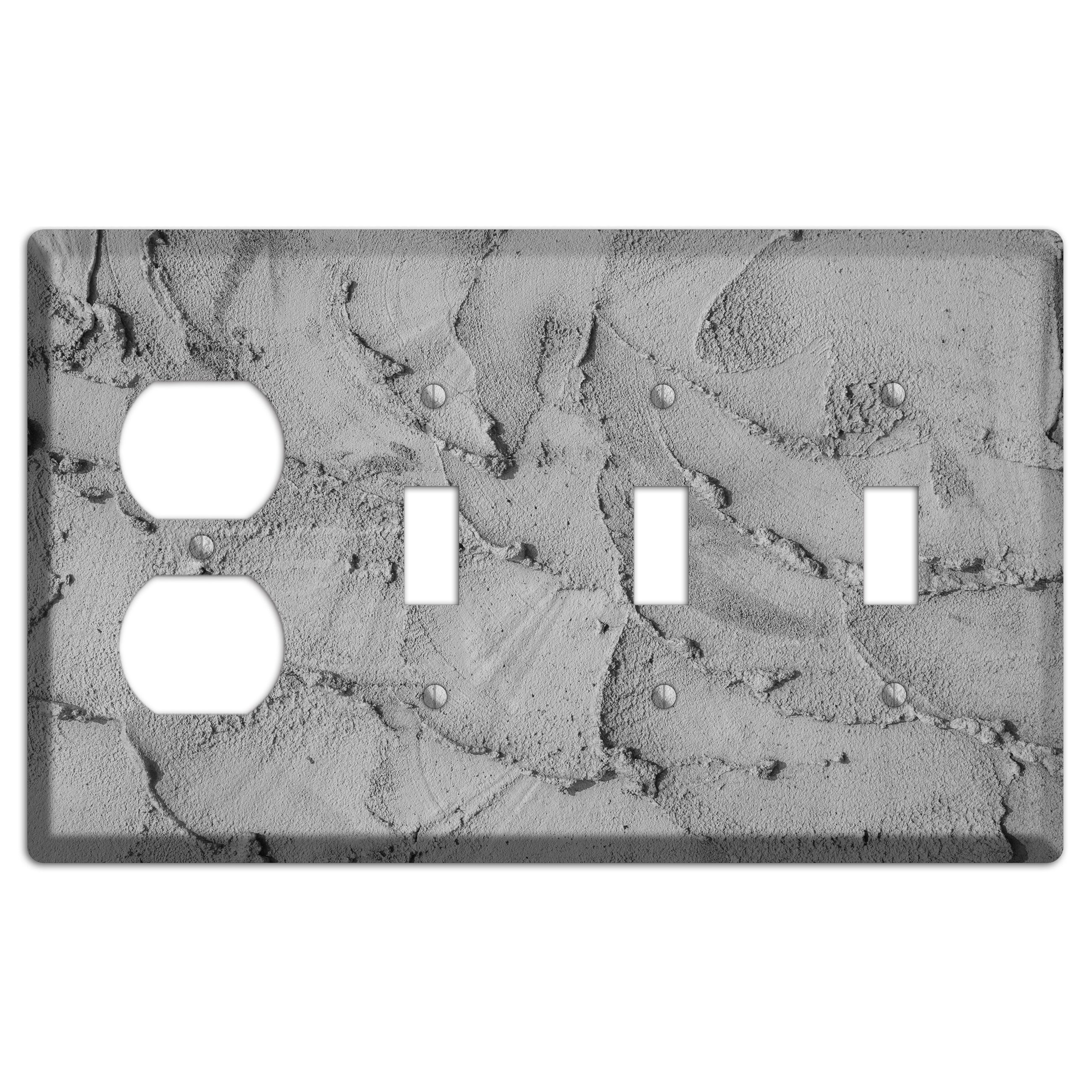 Plaster 8 Duplex / 3 Toggle Wallplate