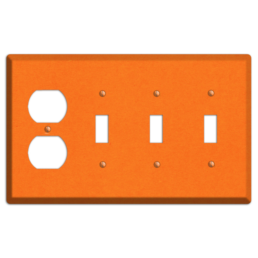 Pumpkin Kraft Duplex / 3 Toggle Wallplate