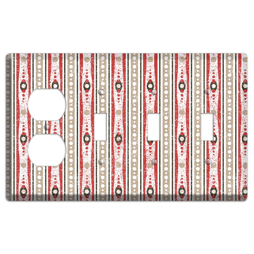 Cherry Cake Duplex / 3 Toggle Wallplate