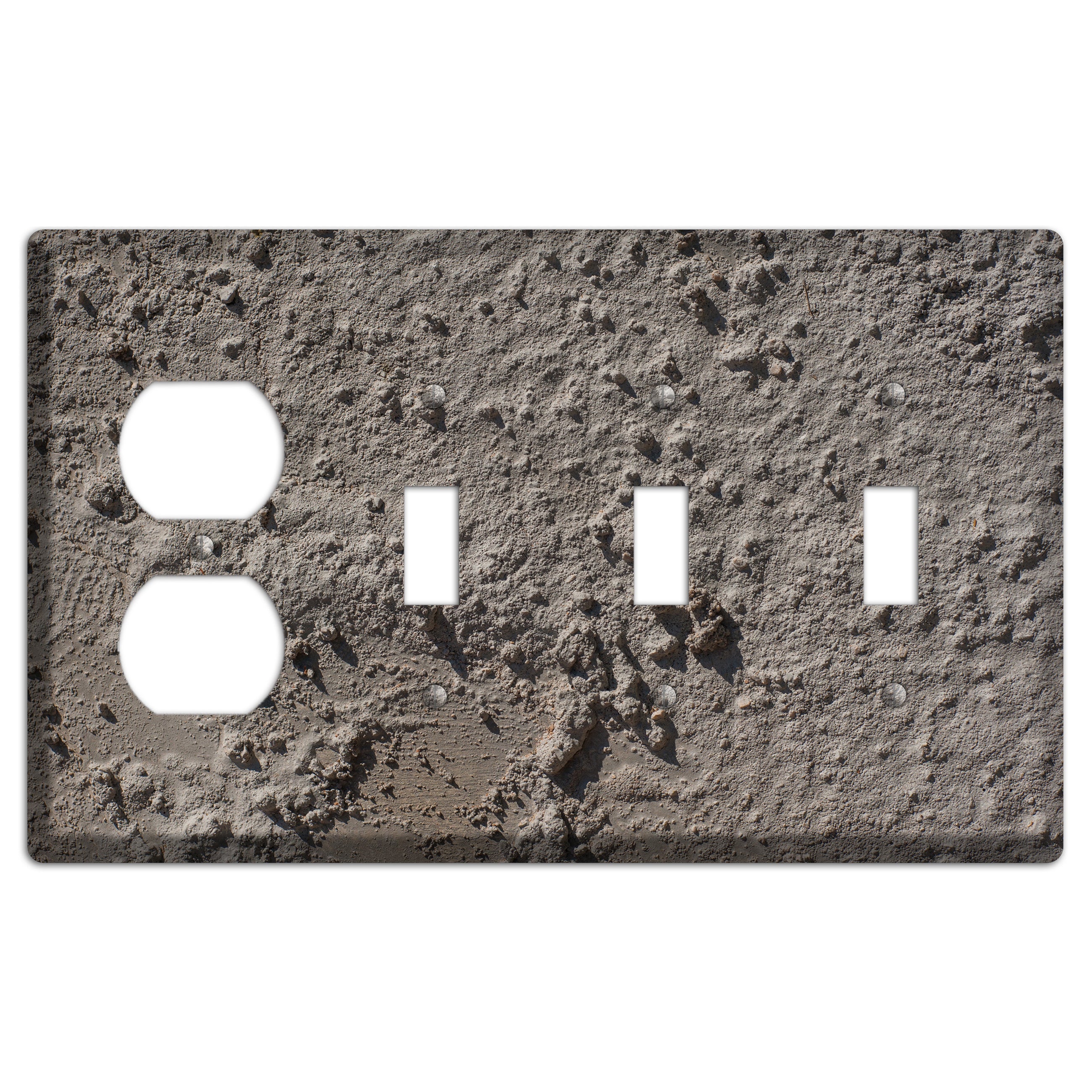 Plaster 3 Duplex / 3 Toggle Wallplate