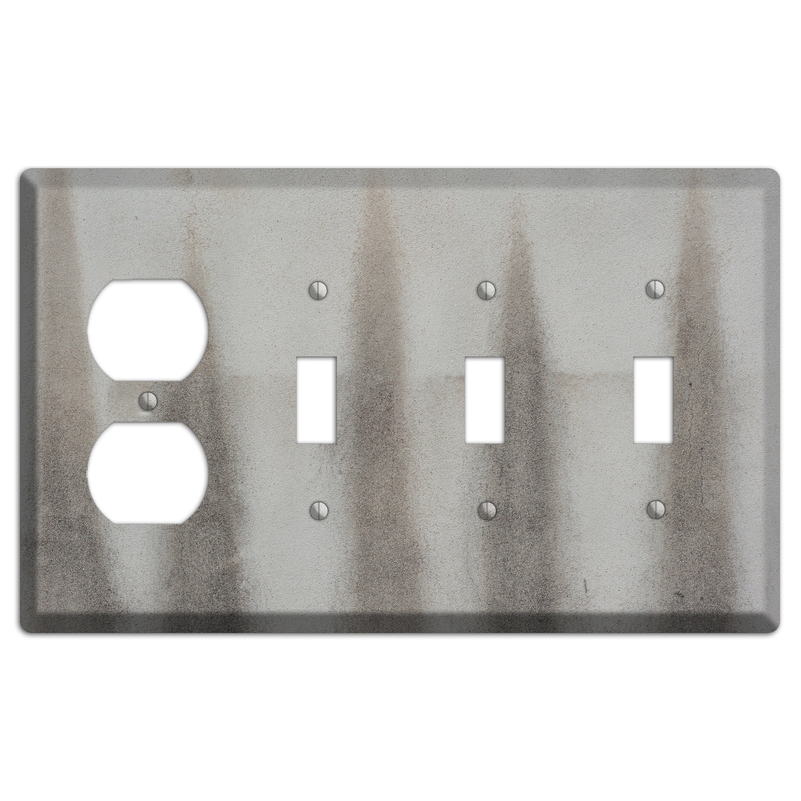 Old Concrete 17 Duplex / 3 Toggle Wallplate