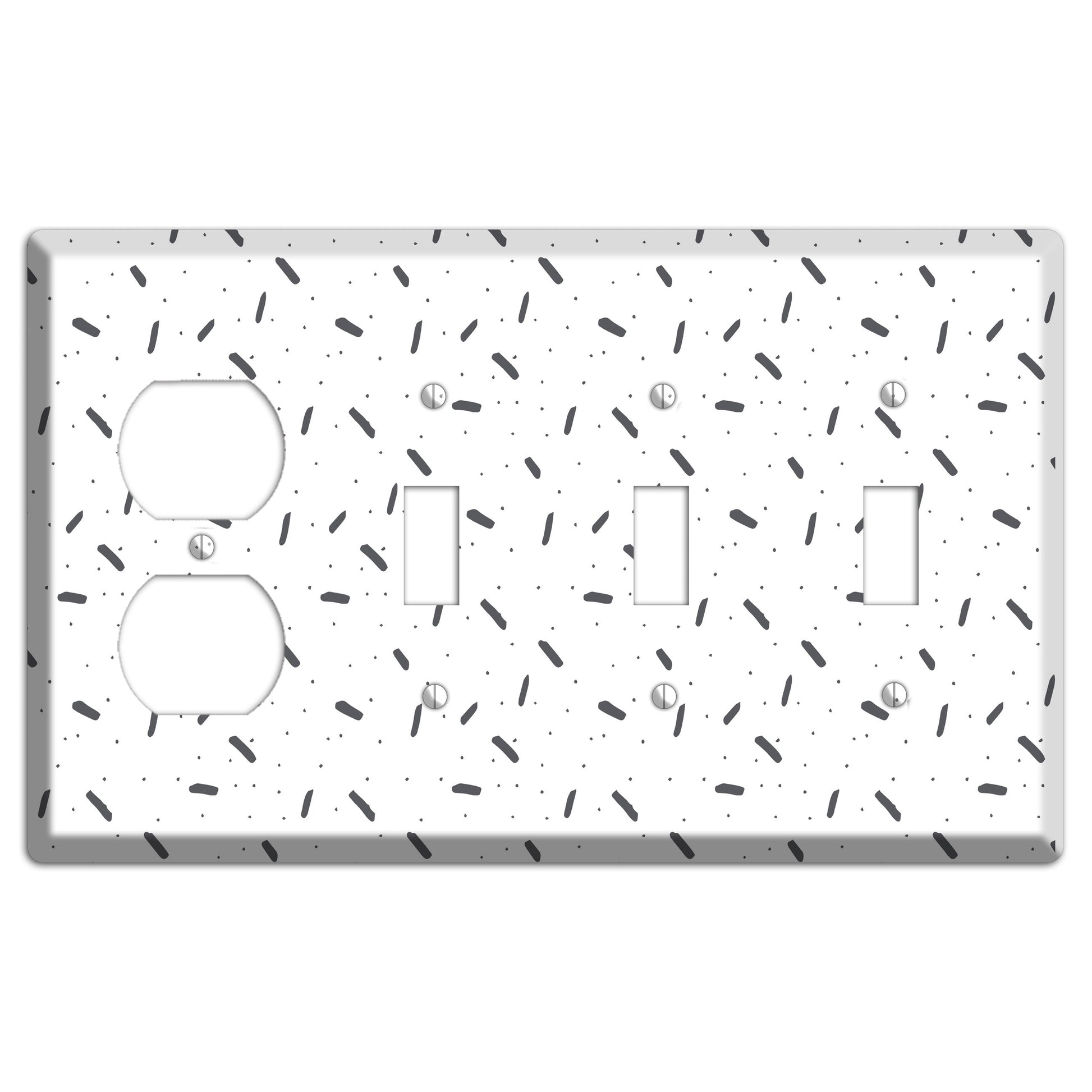 Abstract 13 Duplex / 3 Toggle Wallplate