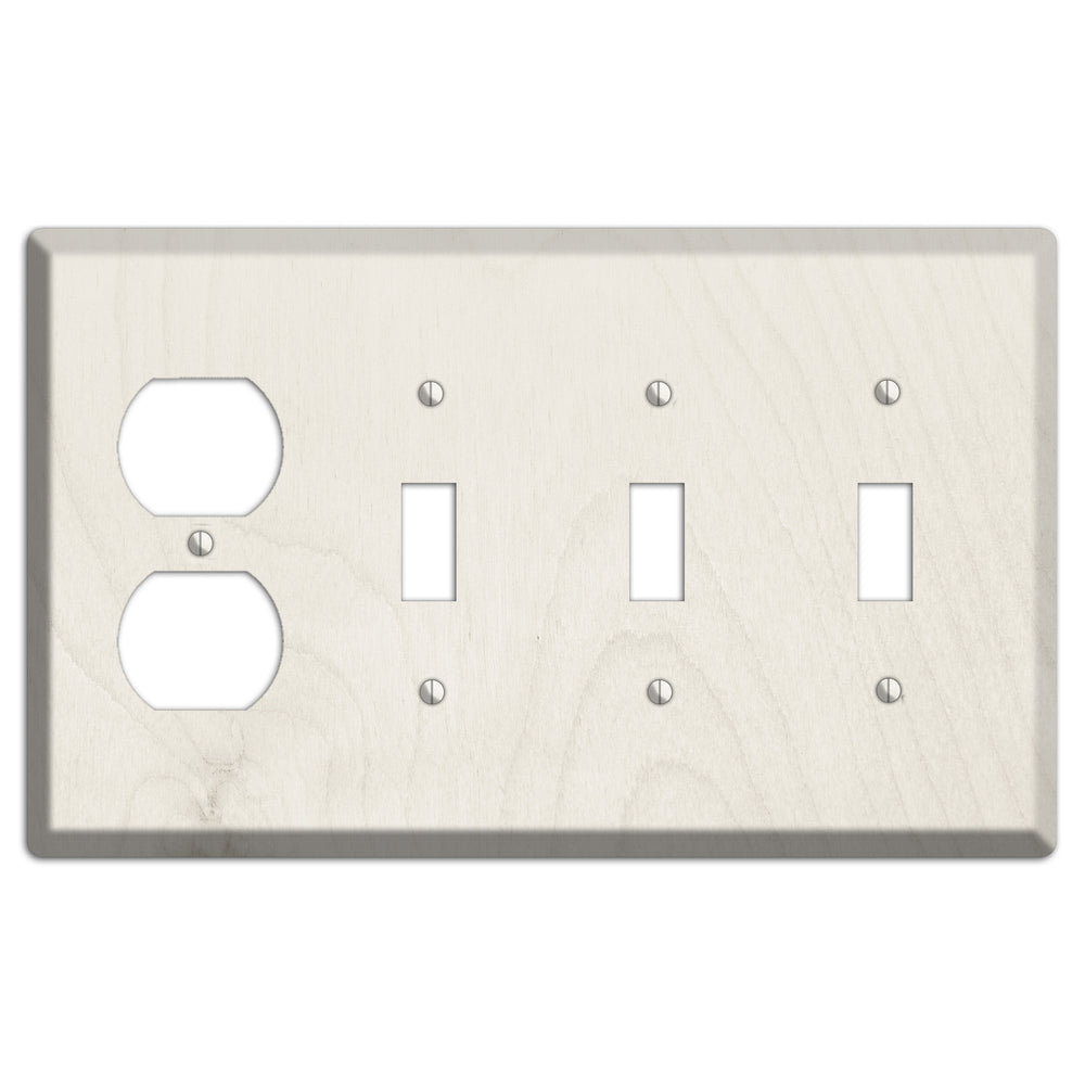 Dawn pink Antique Duplex / 3 Toggle Wallplate