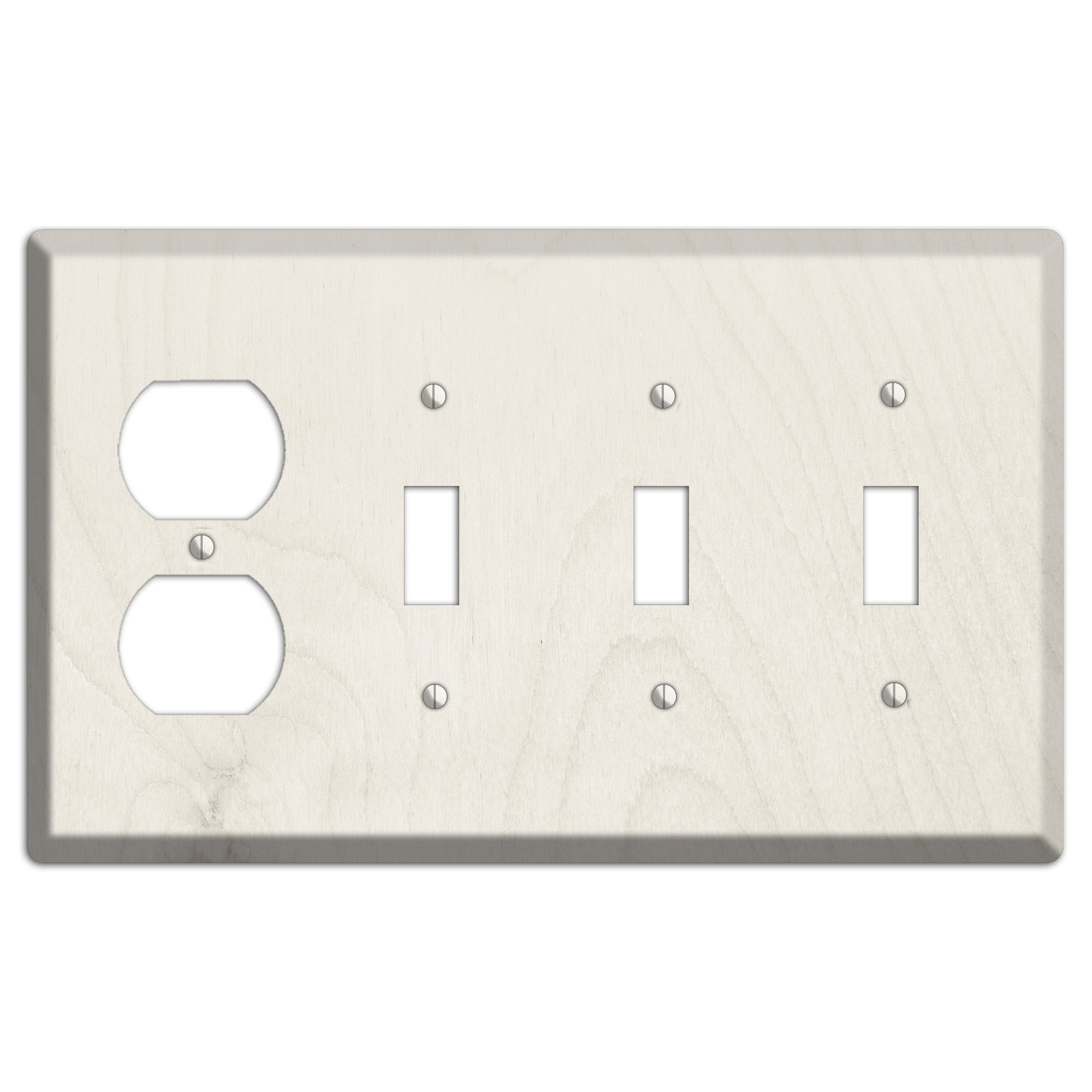 Dawn pink Antique Duplex / 3 Toggle Wallplate