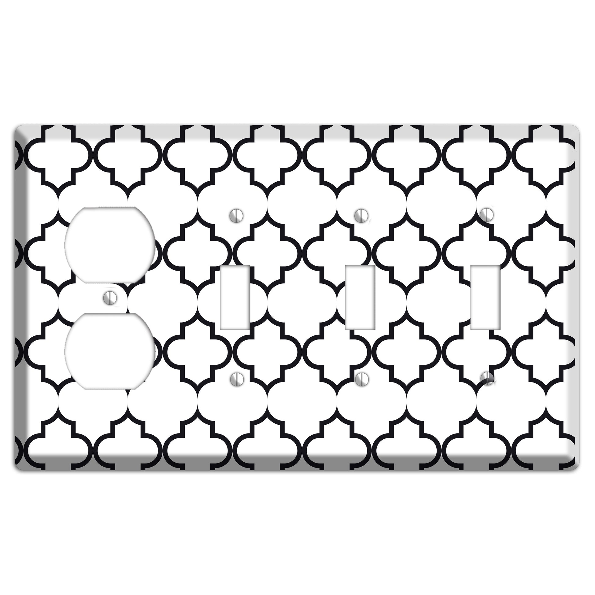 Moroccan 2 Duplex / 3 Toggle Wallplate