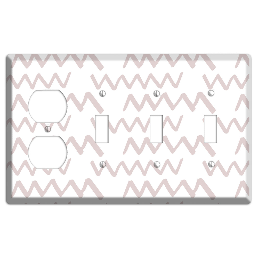 Abstract 19 Duplex / 3 Toggle Wallplate