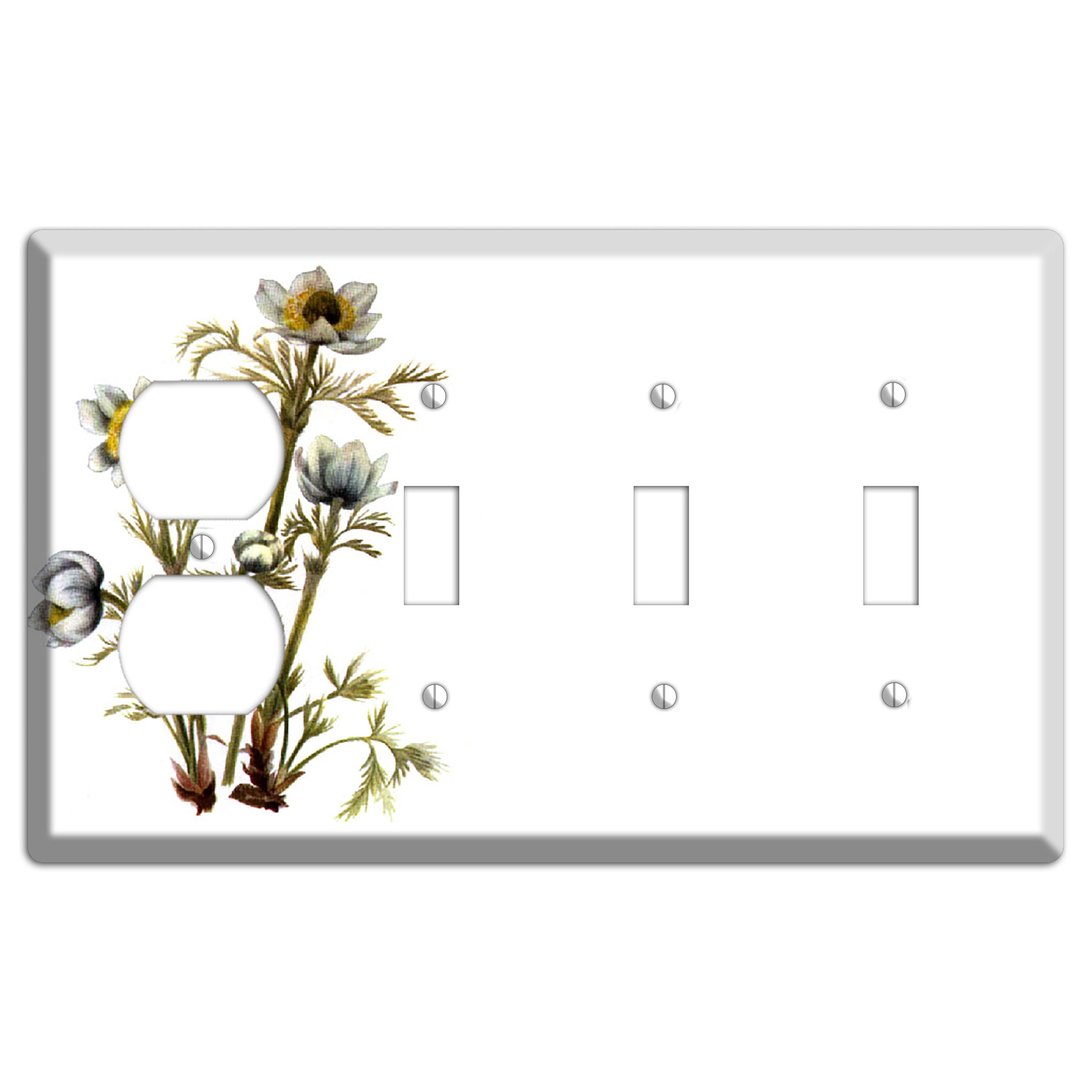 Aenmone Occitentalis Duplex / 3 Toggle Wallplate