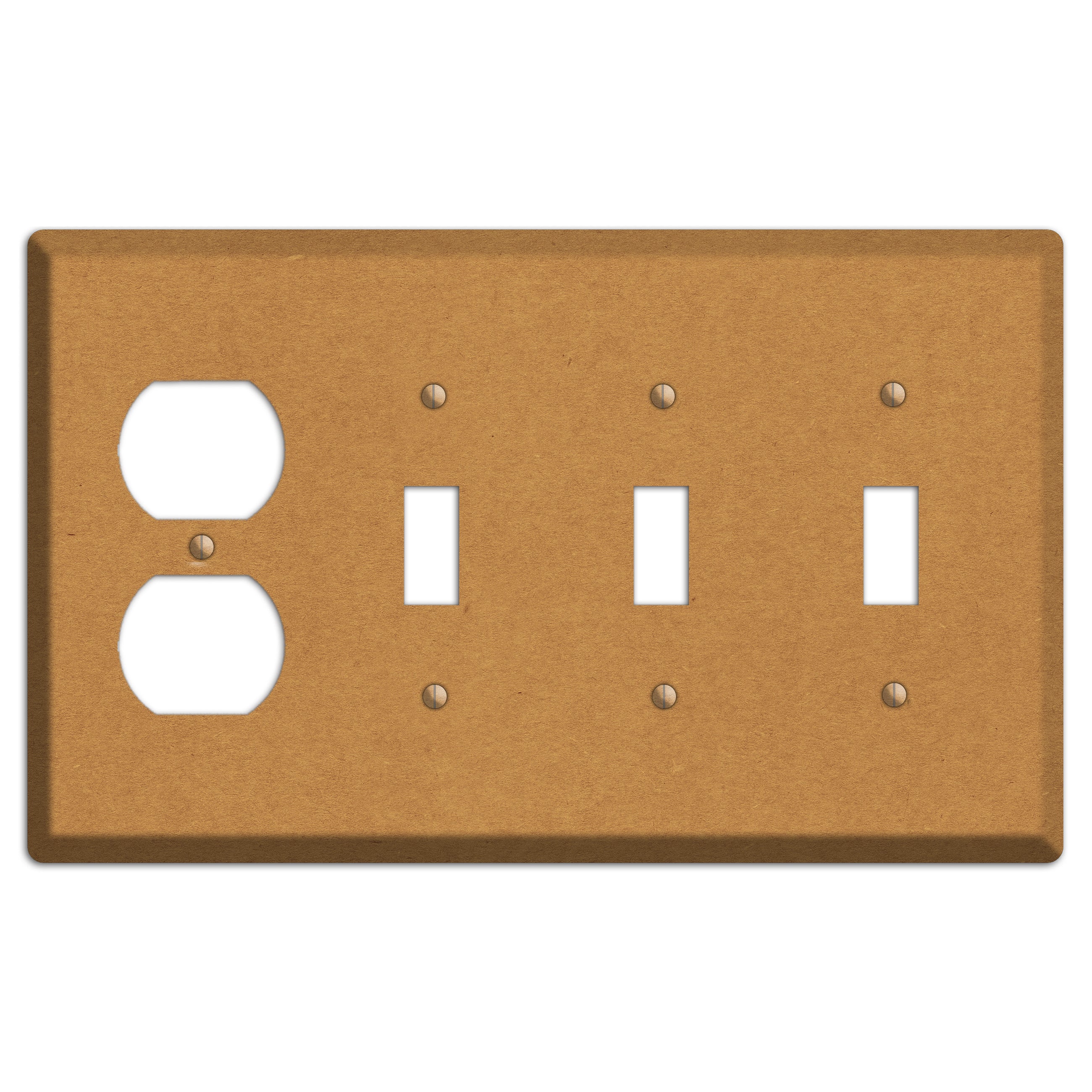 Twine Kraft Duplex / 3 Toggle Wallplate