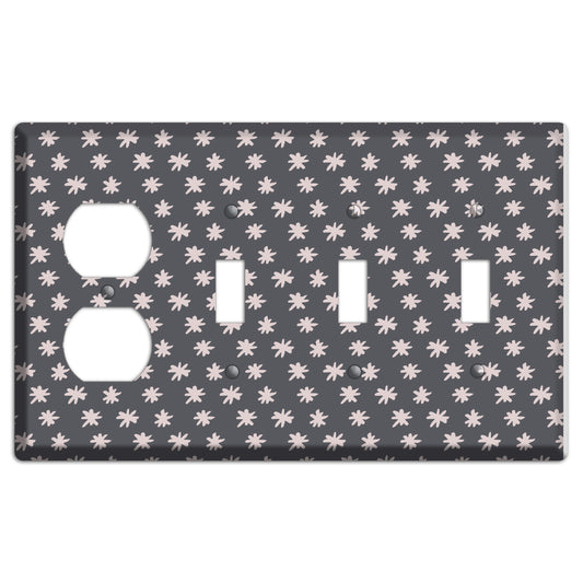 Abstract 12 Duplex / 3 Toggle Wallplate