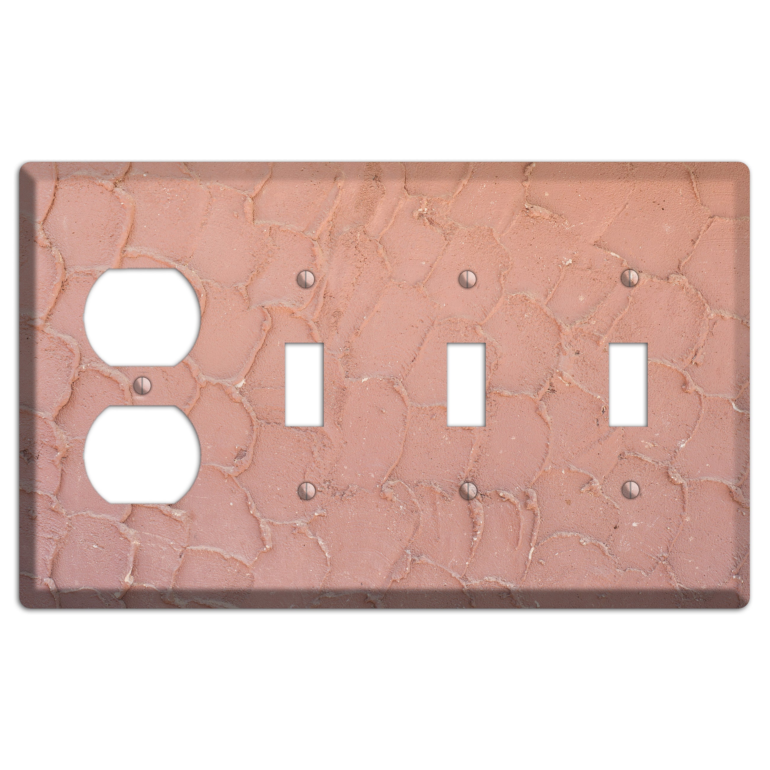 Plaster 4 Duplex / 3 Toggle Wallplate