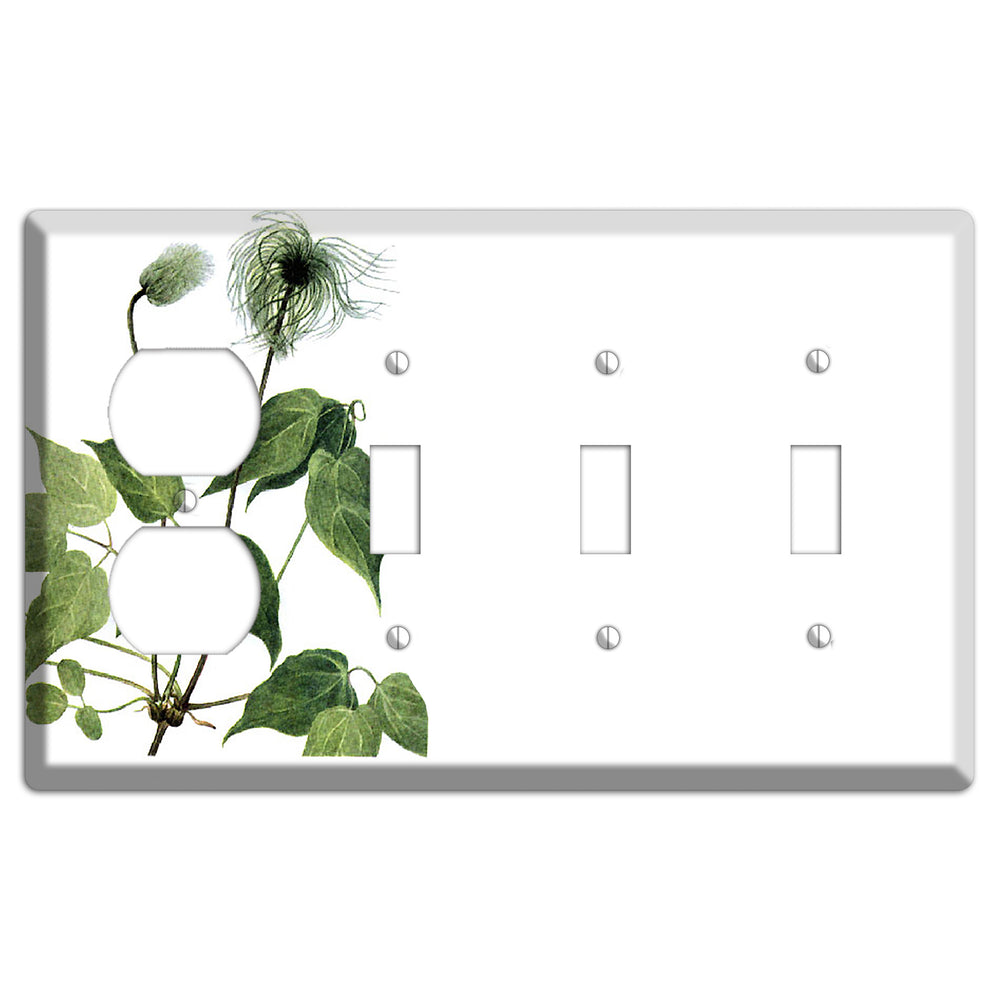 Clamatis Columbiana Duplex / 3 Toggle Wallplate