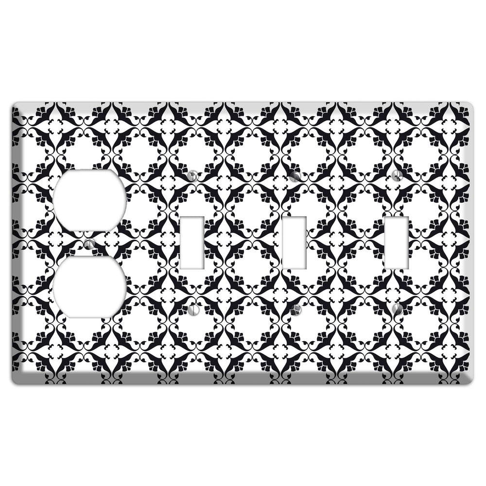 Moroccan 12 Duplex / 3 Toggle Wallplate
