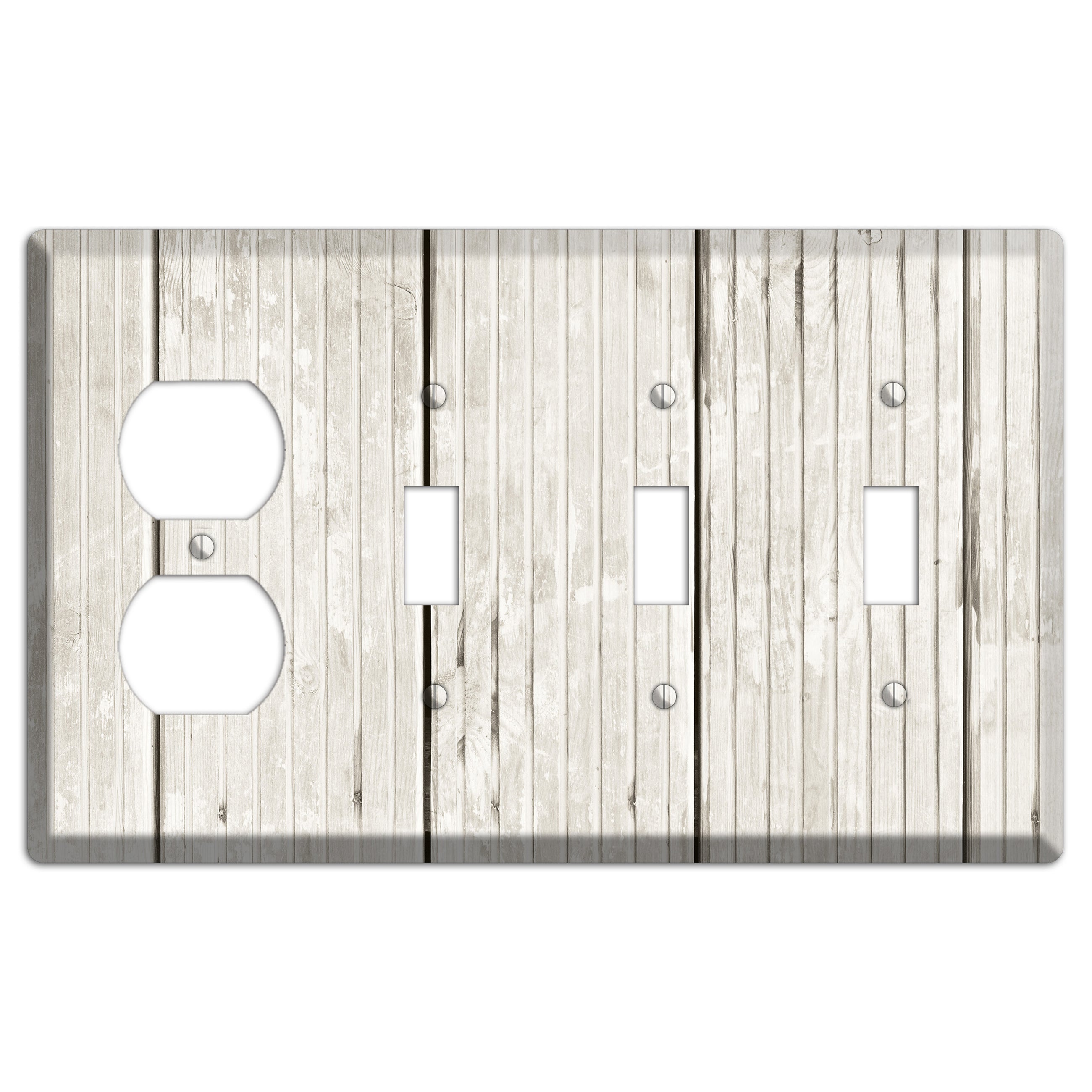 Cararra Antique Duplex / 3 Toggle Wallplate