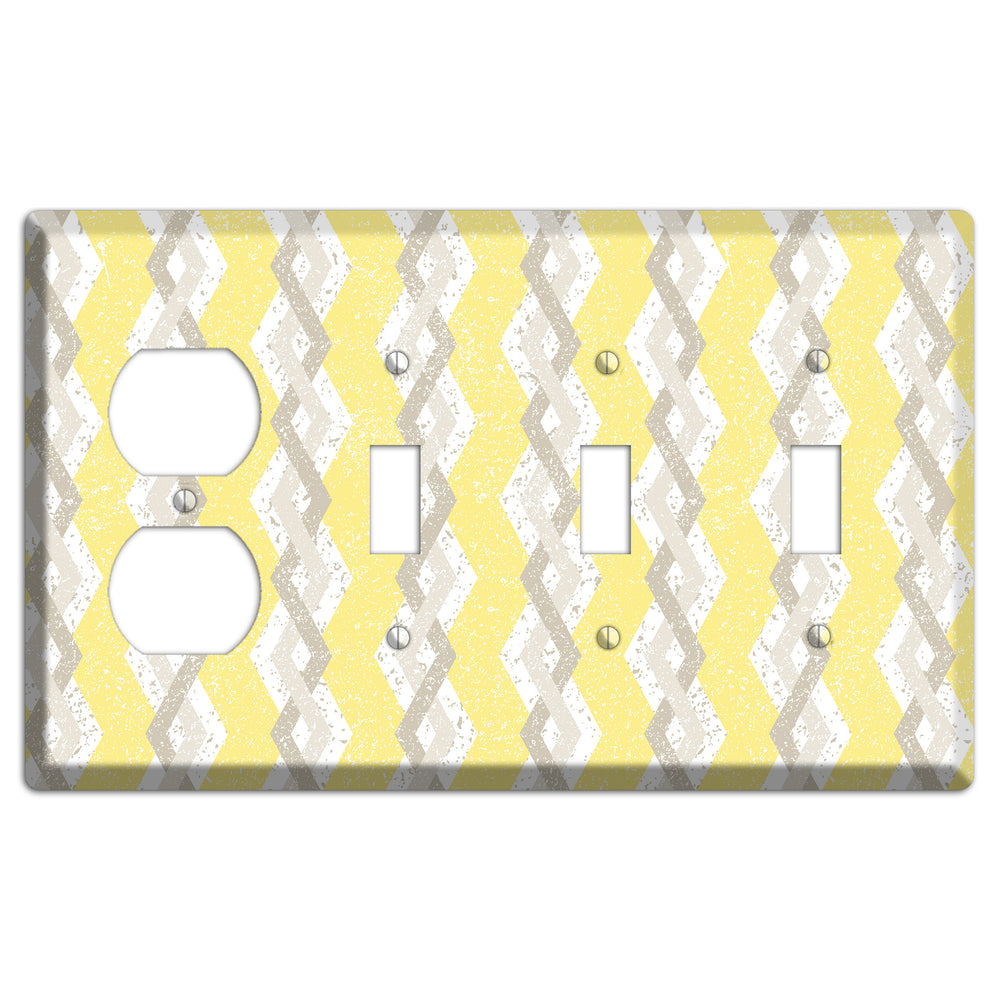 Lemon Fresh Duplex / 3 Toggle Wallplate