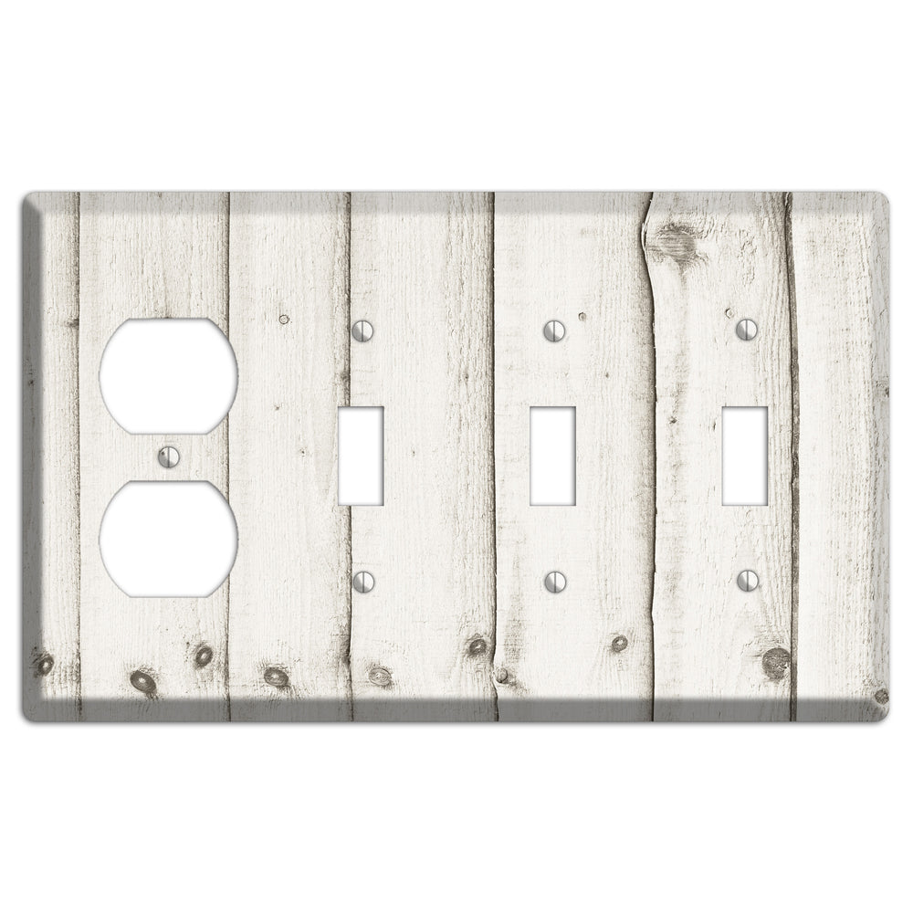 Swirl Antique Duplex / 3 Toggle Wallplate