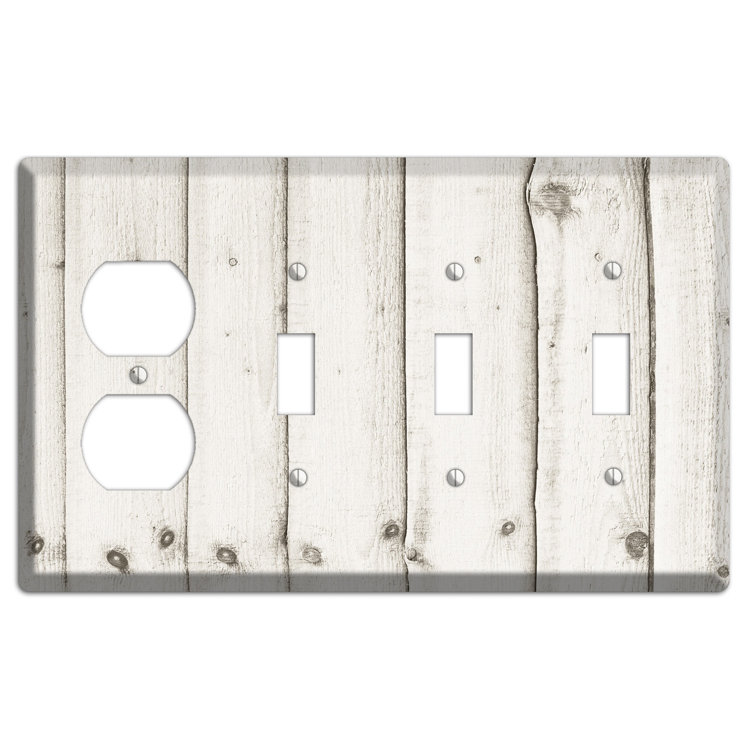 Swirl Antique Duplex / 3 Toggle Wallplate
