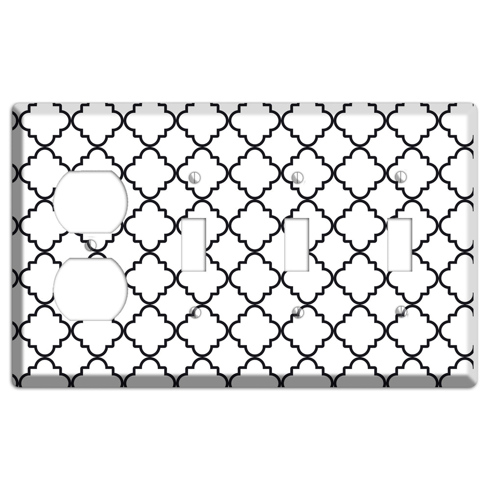 Moroccan 11 Duplex / 3 Toggle Wallplate