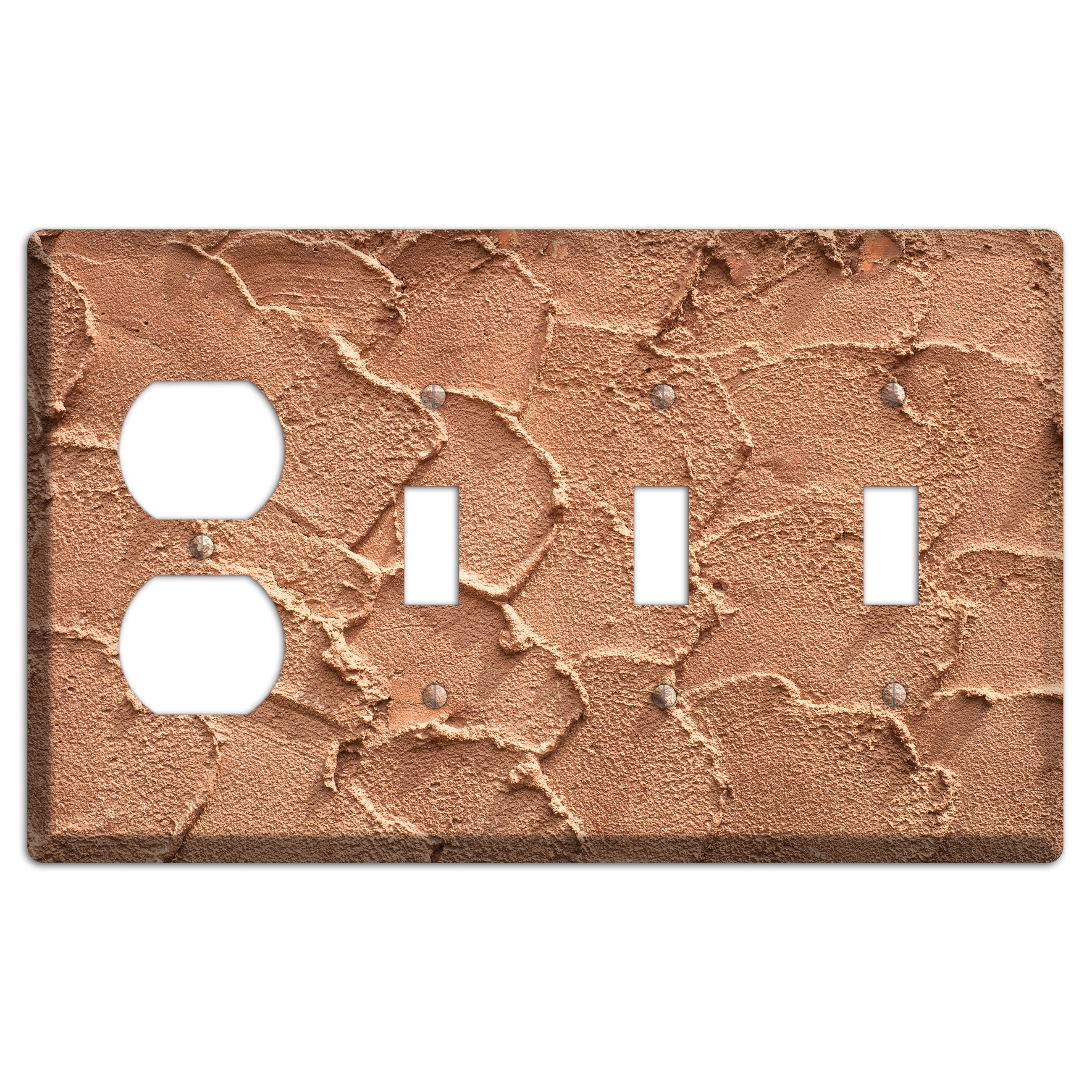 Plaster 5 Duplex / 3 Toggle Wallplate