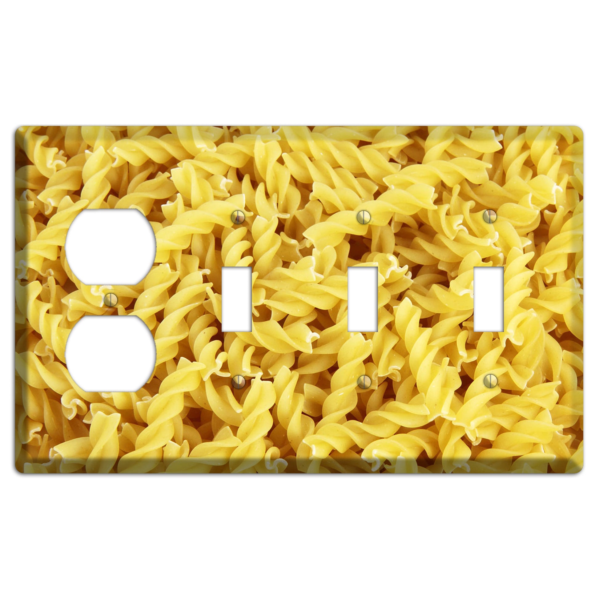 Fusilli Duplex / 3 Toggle Wallplate