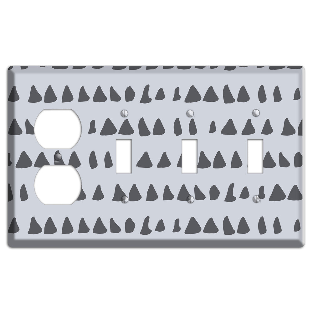 Abstract 26 Duplex / 3 Toggle Wallplate