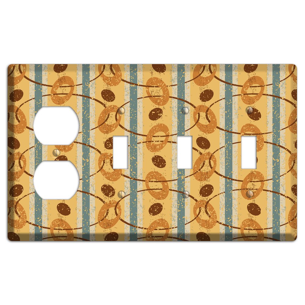 Maple Syrup Duplex / 3 Toggle Wallplate